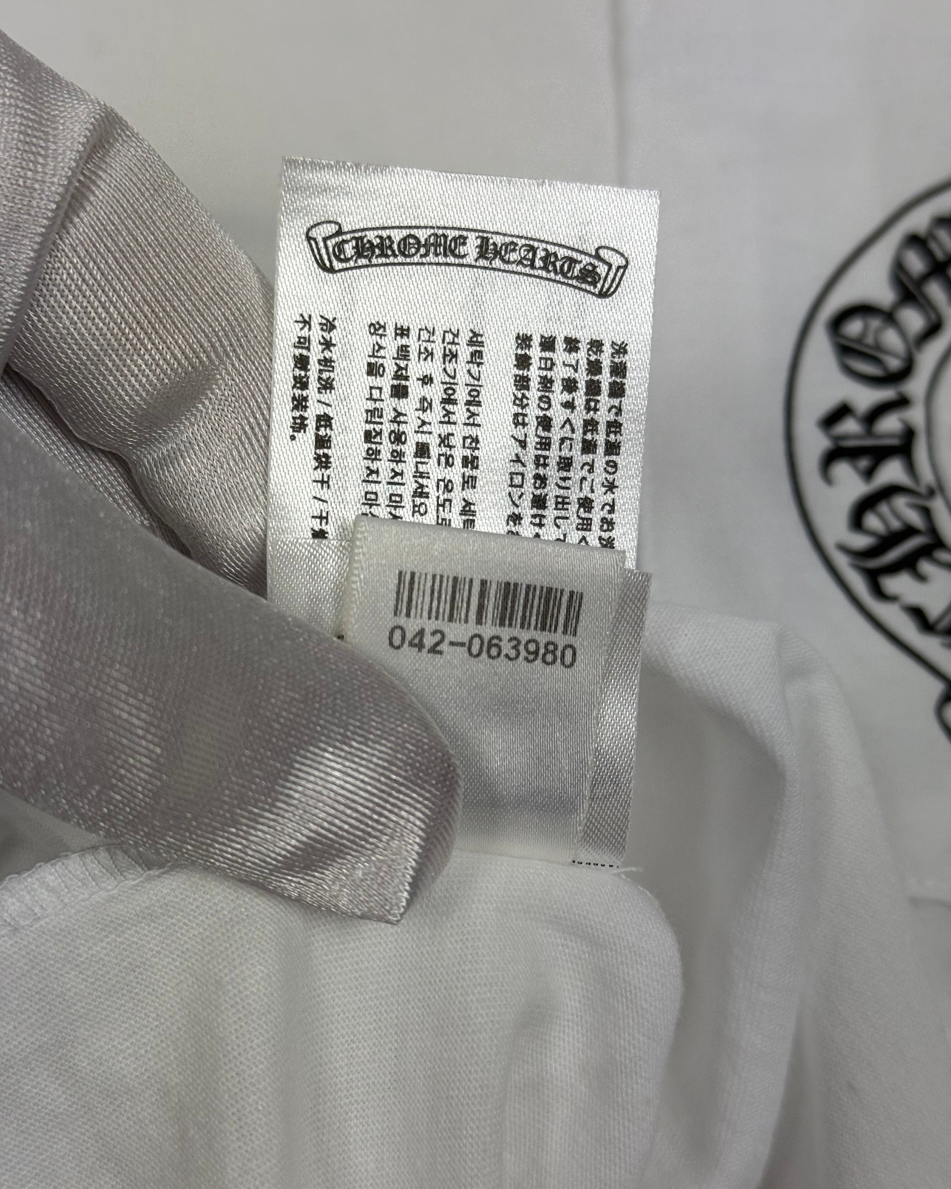 Chrome Hearts Miami Exclusive White Horseshoe Tee