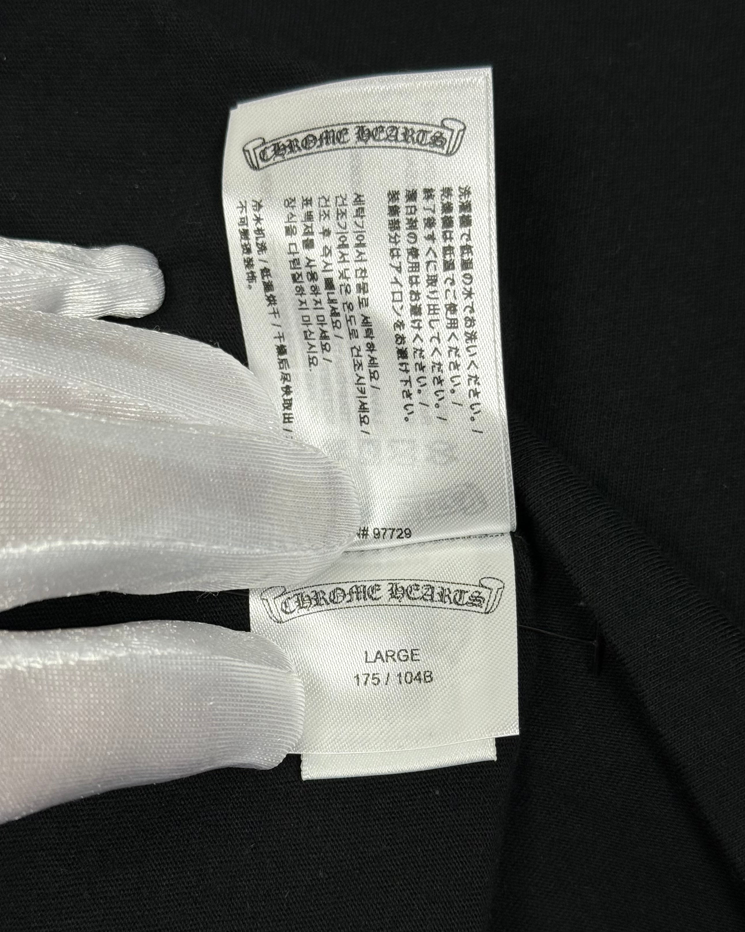 Chrome Hearts Miami Exclusive Black Horseshoe Longsleeve