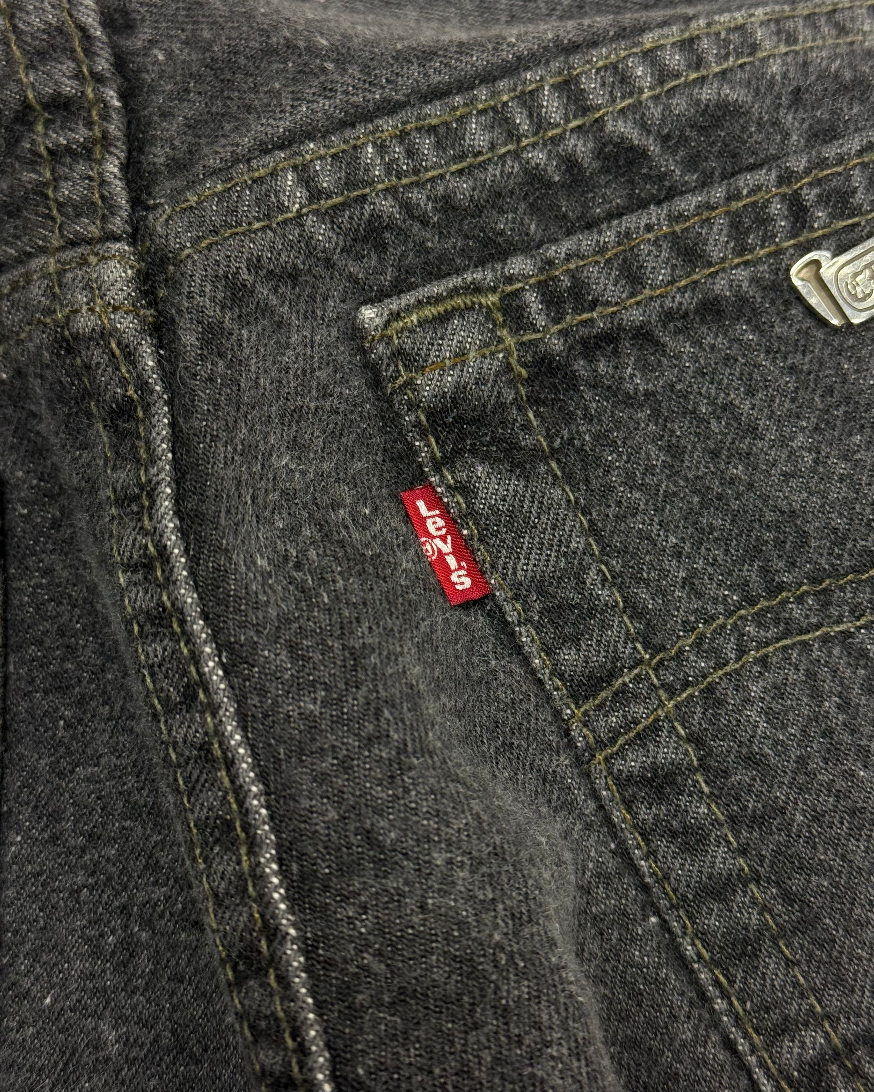 Chrome Hearts Black Cross Patch Black Levi’s Denim Jeans