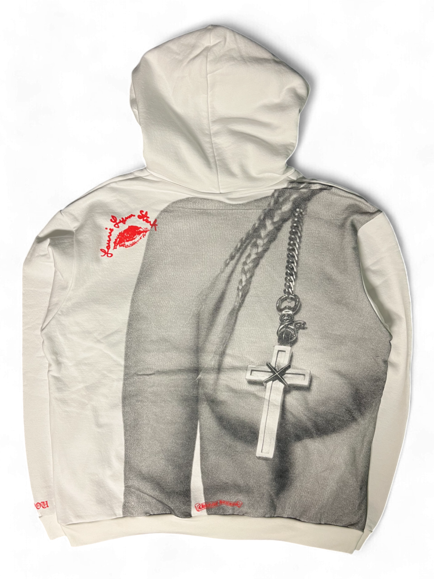 Chrome Hearts Laurie Lynn Stark Signature Stamp White Hoodie