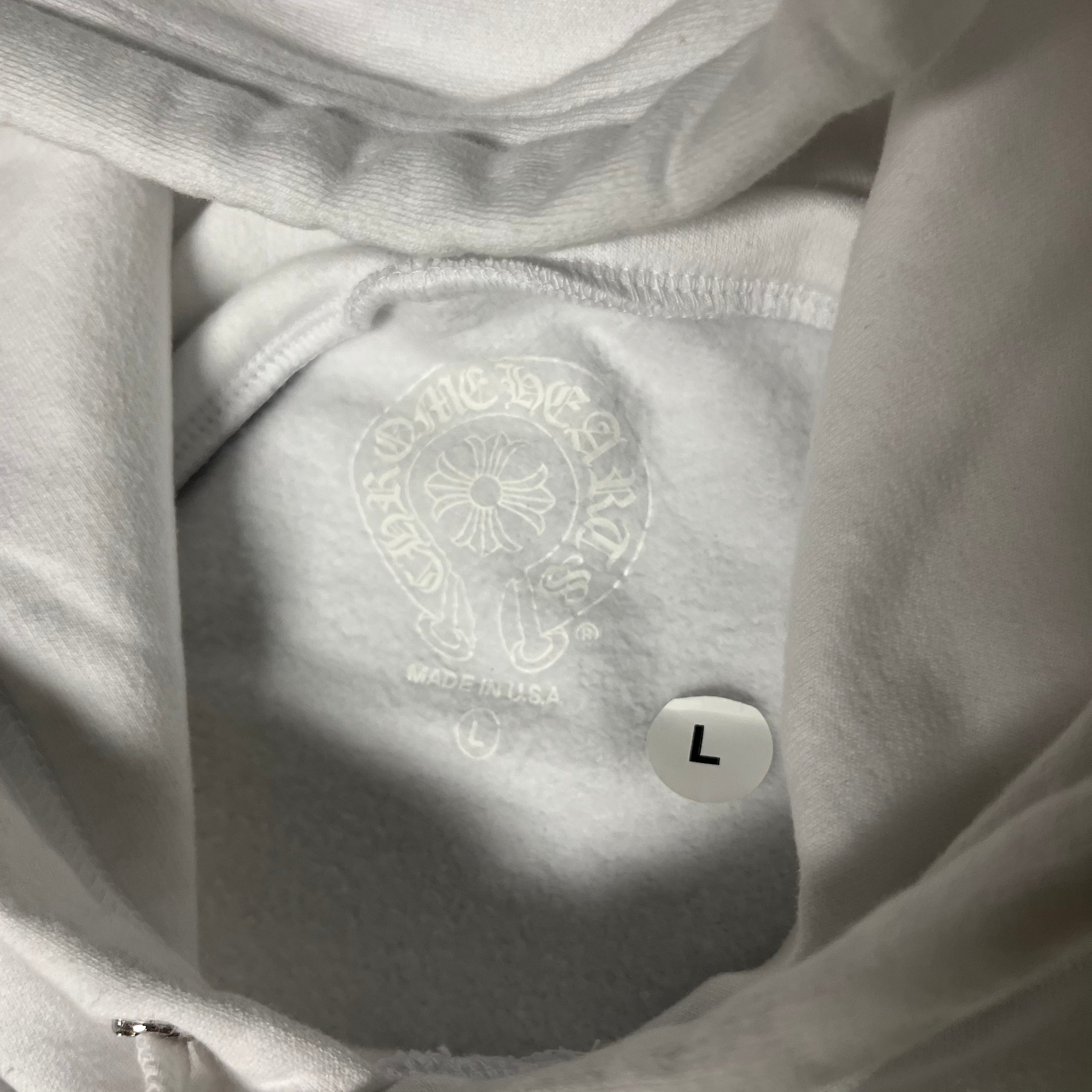 Chrome Hearts Laurie Lynn Stark "Love You" White Pink Hoodie