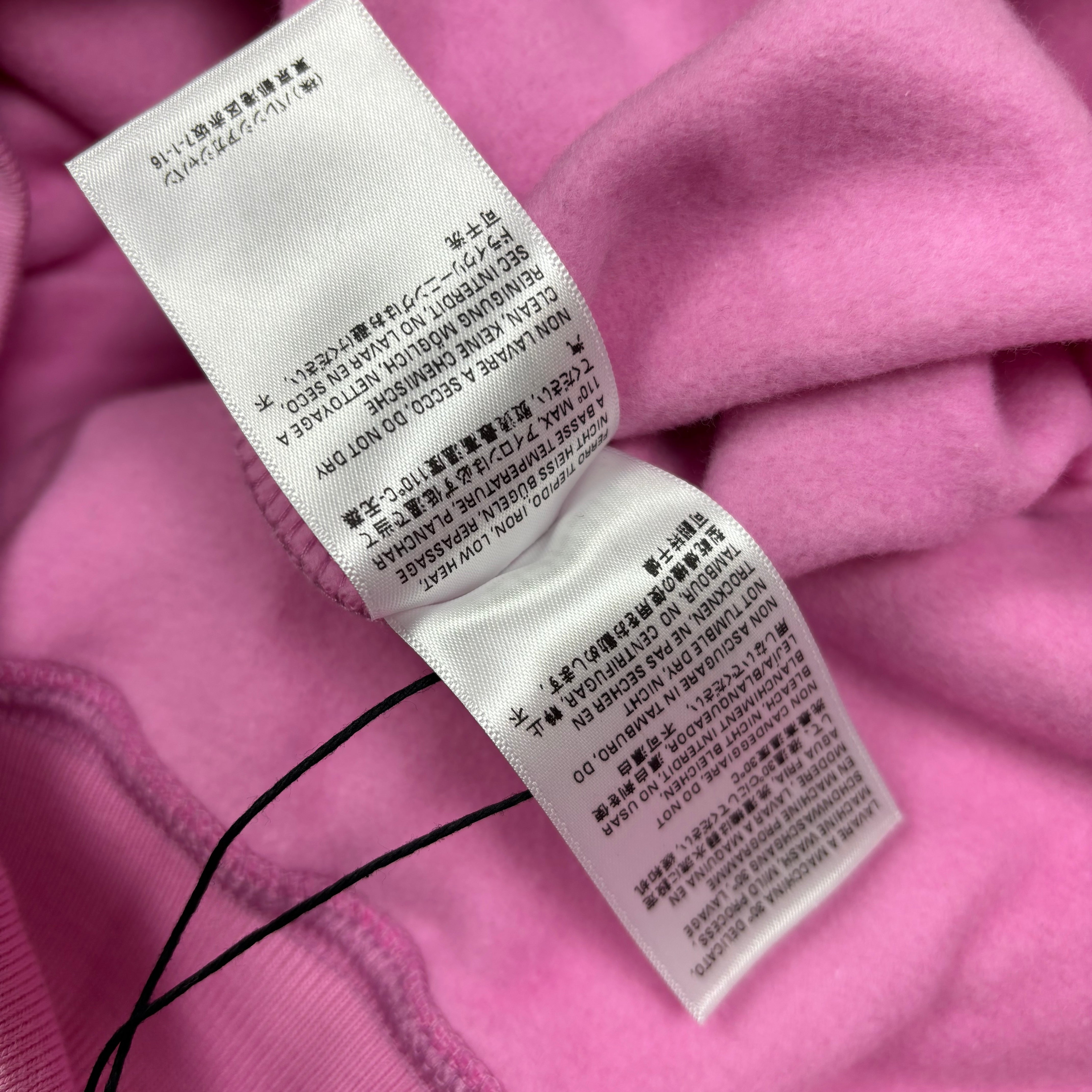 Balenciaga Pink World Food Programme Logo Hoodie