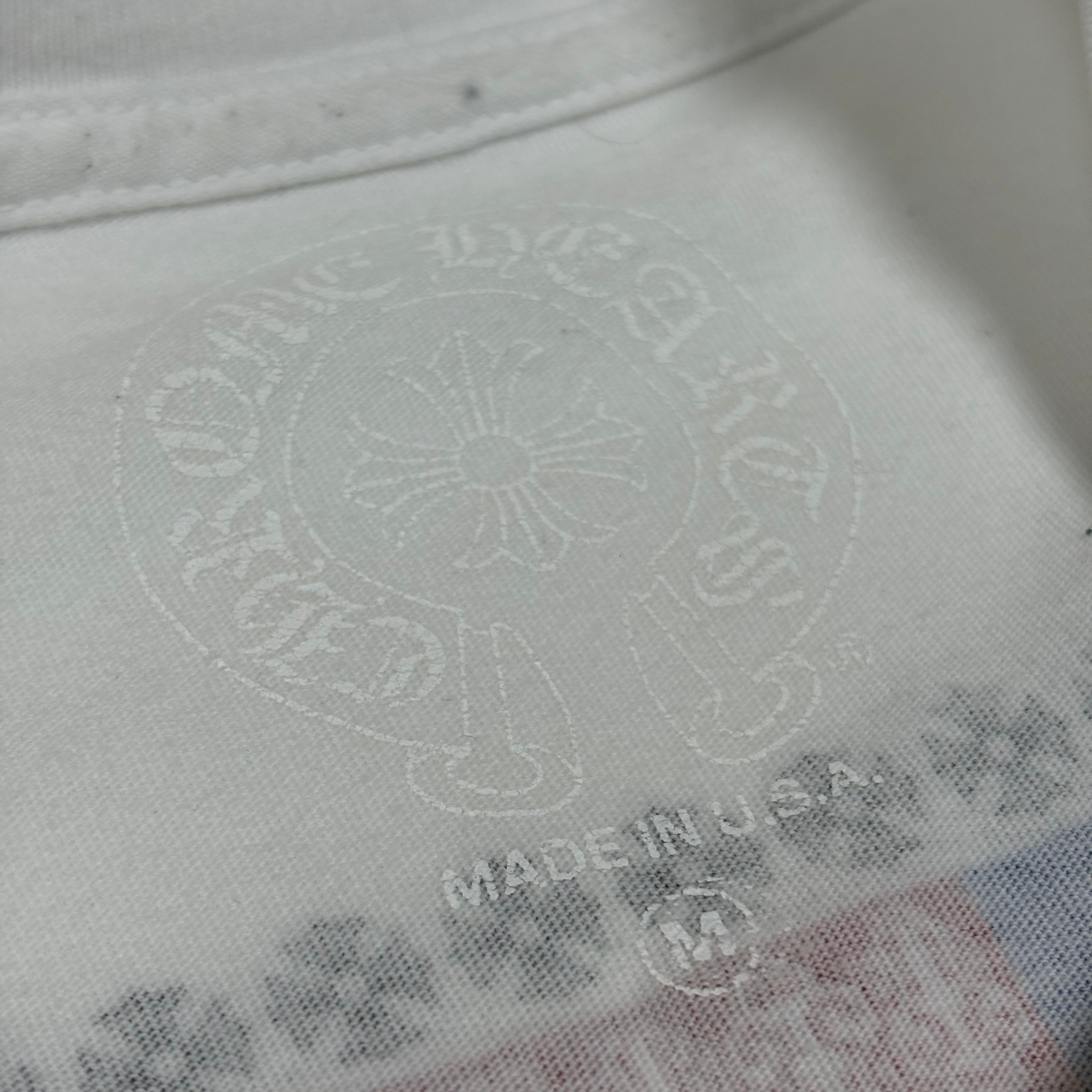 Chrome Hearts White USA Flag Tee