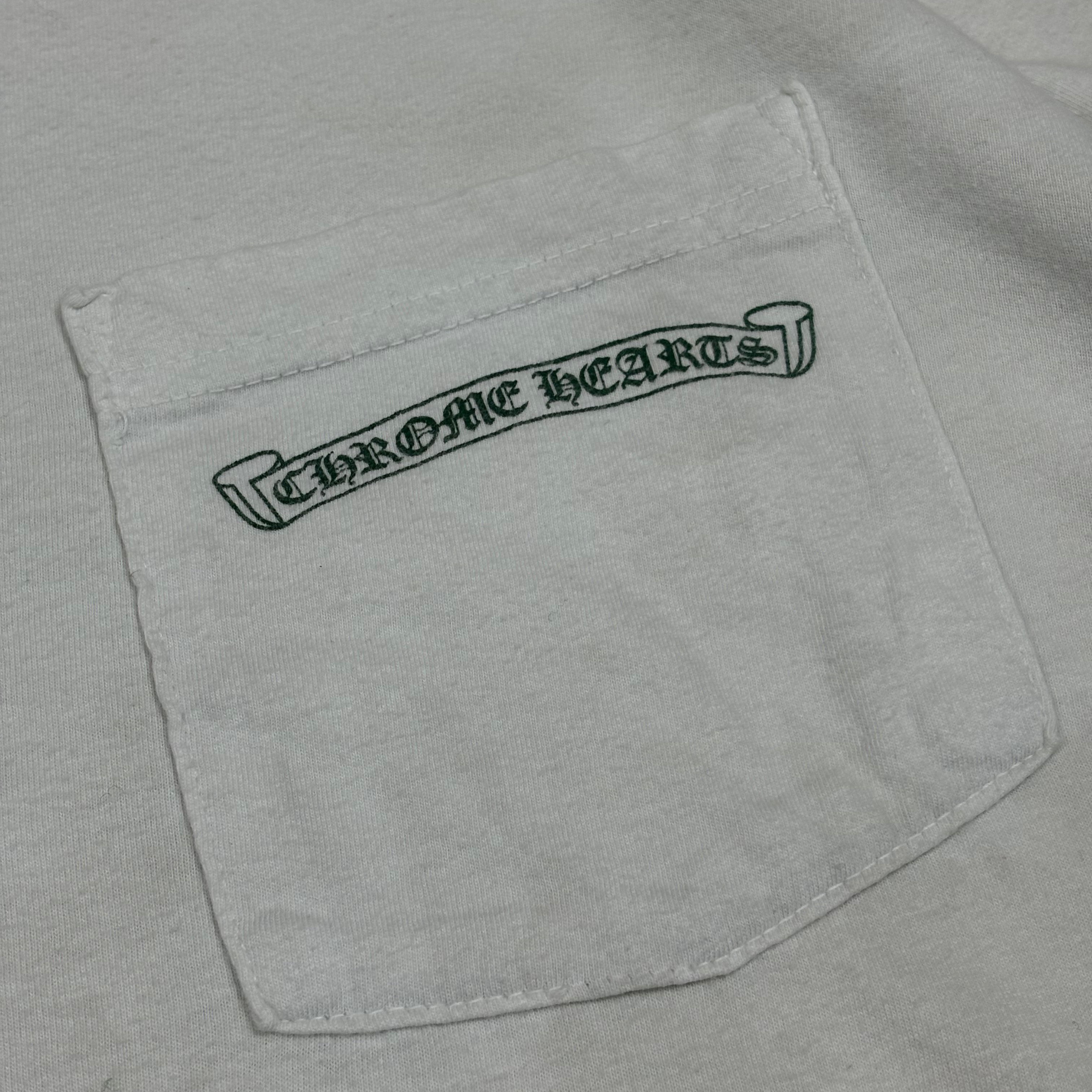 Chrome Hearts White Green Cemetery Cross Longsleeve