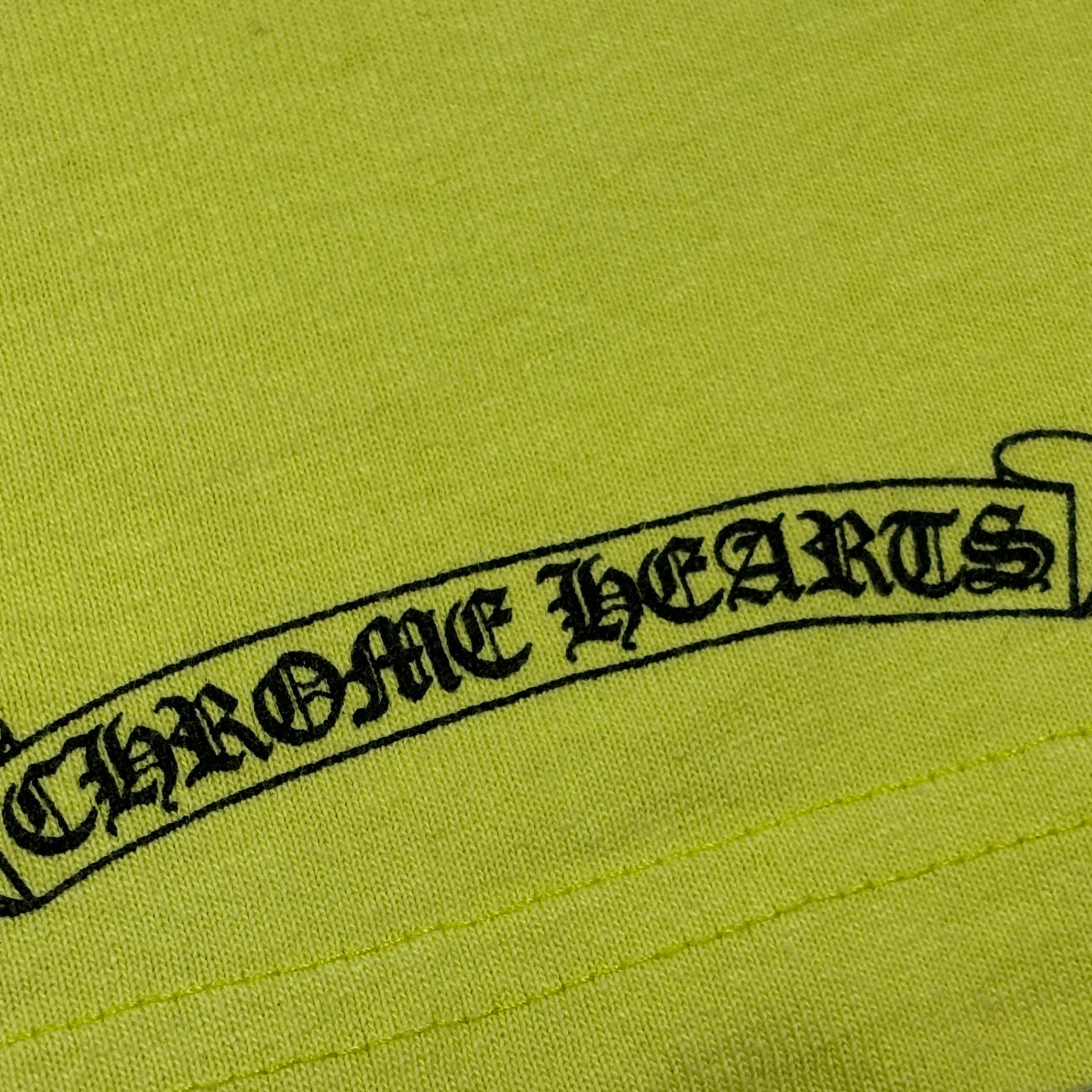 Chrome Hearts Matty Boy Lime Green Link Longsleeve