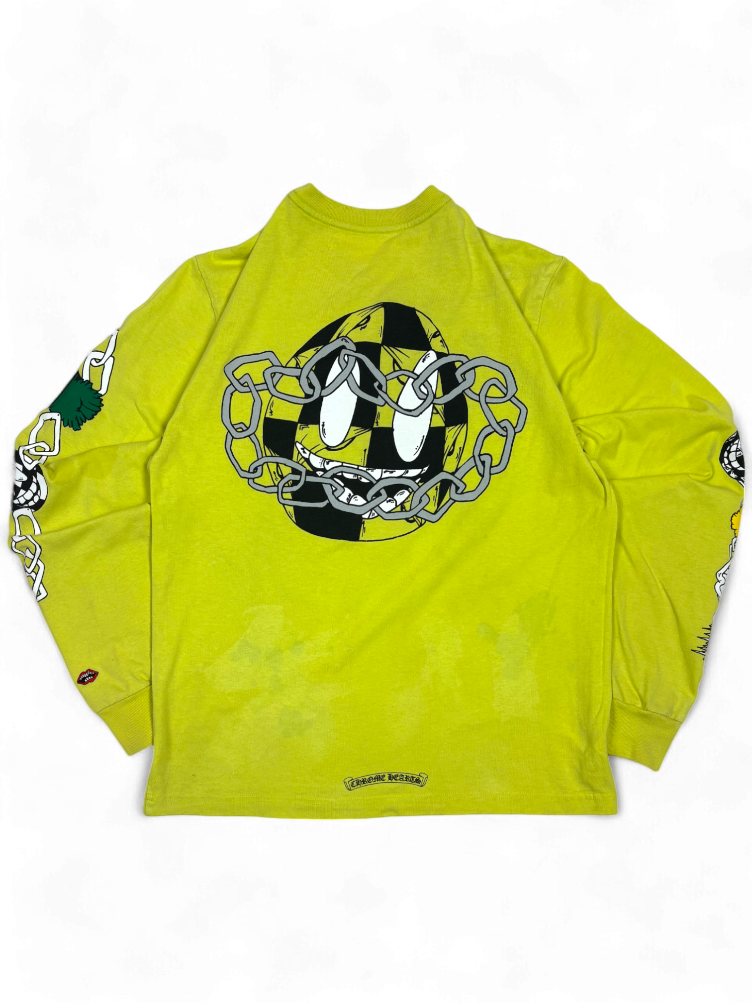 Chrome Hearts Matty Boy Lime Green Link Longsleeve