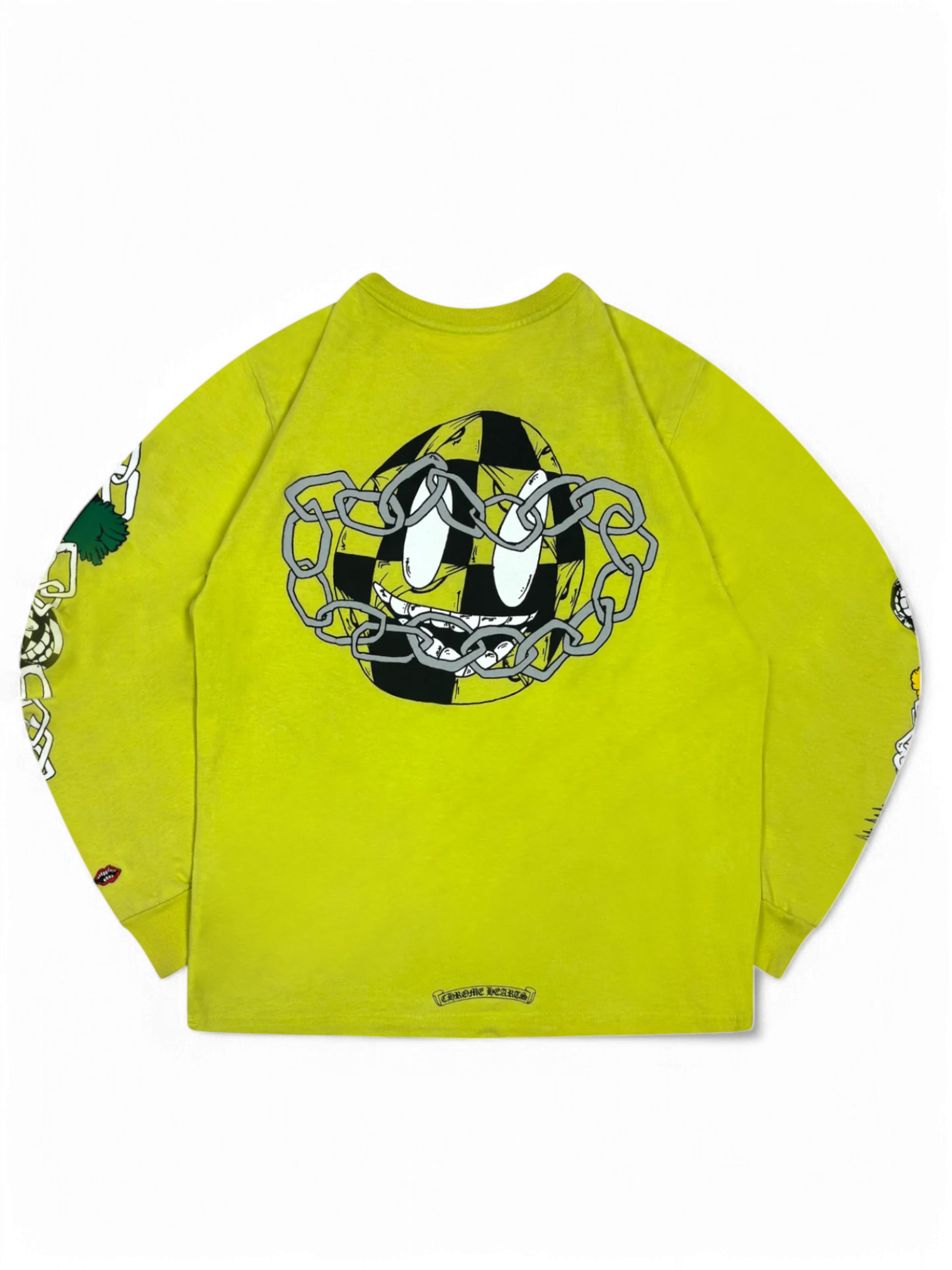 Chrome Hearts Matty Boy Lime Green Link Longsleeve