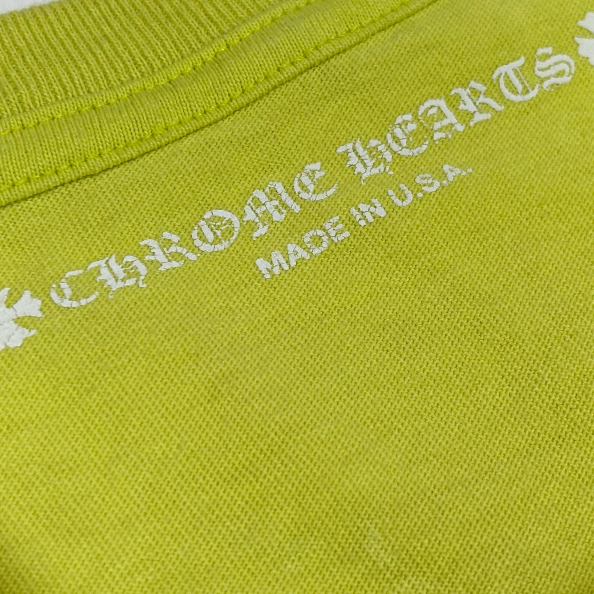 Chrome Hearts Matty Boy Lime Green Link Longsleeve