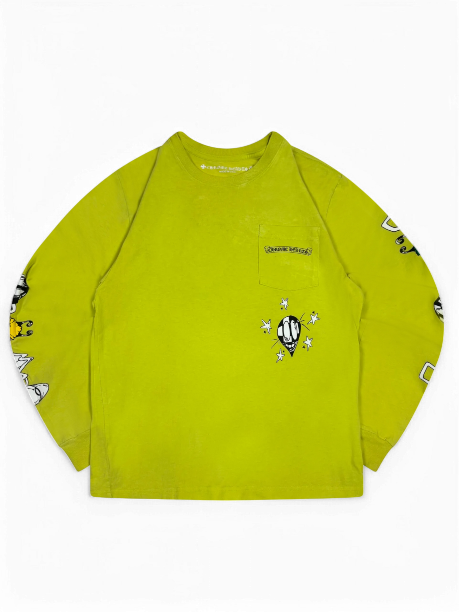 Chrome Hearts Matty Boy Lime Green Link Longsleeve