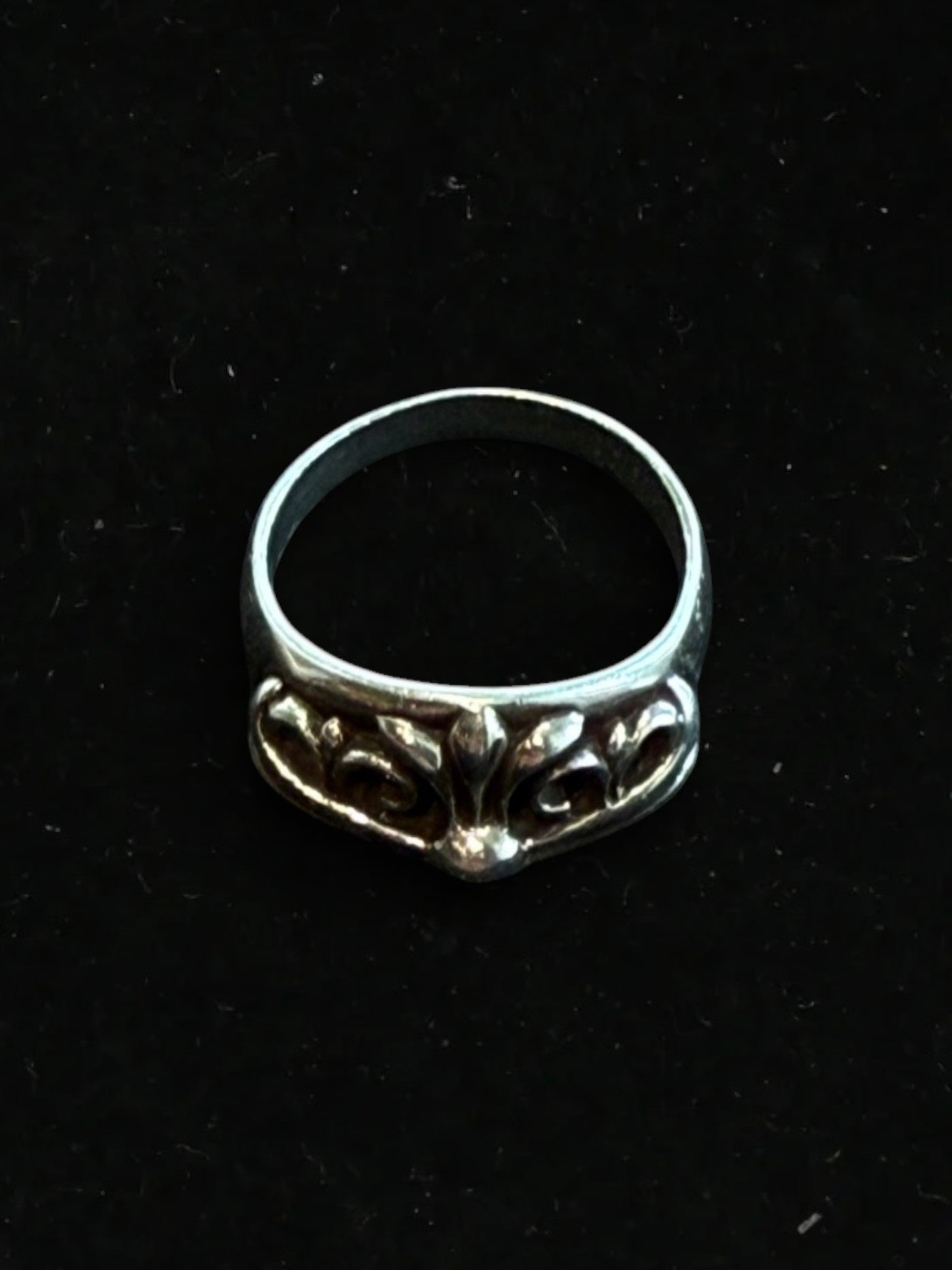 Chrome Hearts Silver Half Keeper Ring