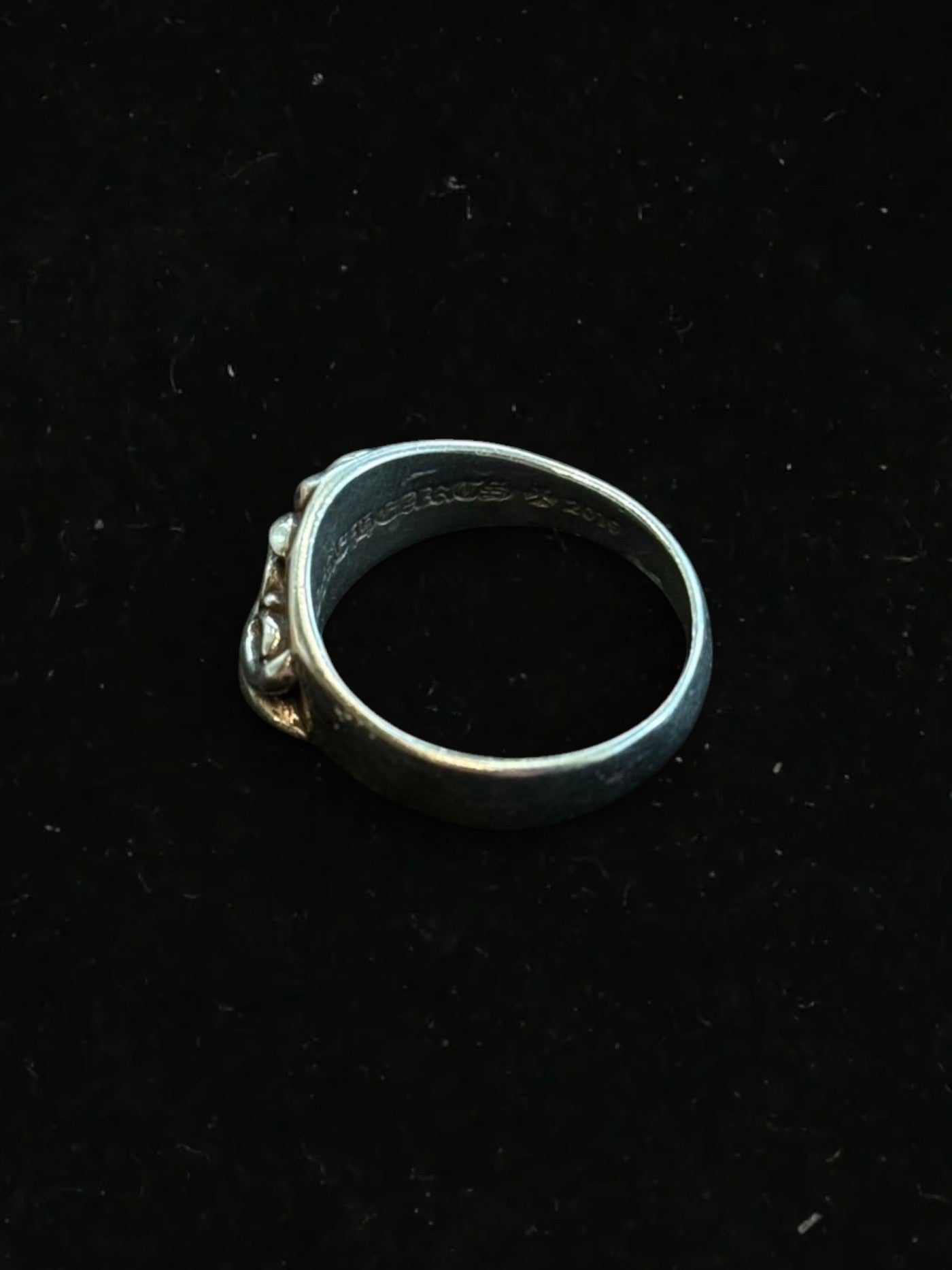Chrome Hearts Silver Half Keeper Ring