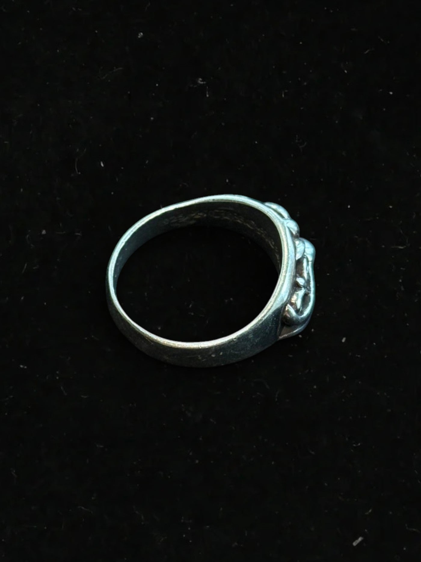 Chrome Hearts Silver Half Keeper Ring