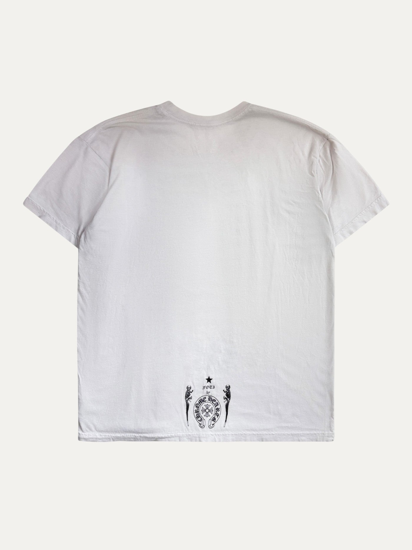 Chrome Hearts x FOTI Vintage Grey Skeleton Tee