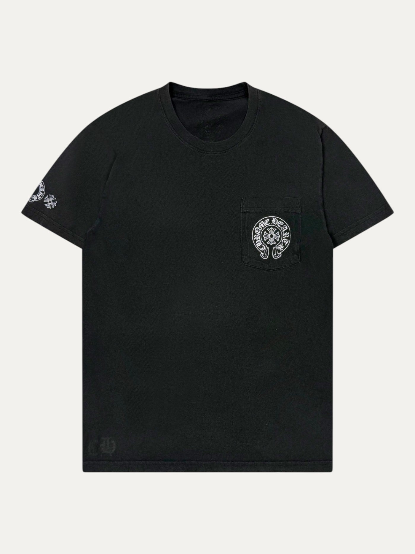 Chrome Hearts Black Multi Colour Horseshoe Logo Tee
