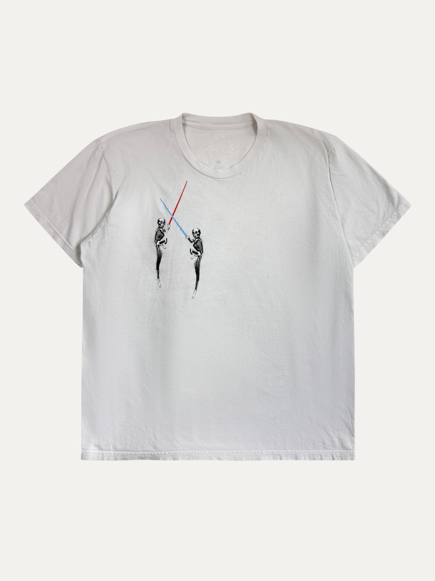 Chrome Hearts x FOTI Vintage Blue Skeleton Tee