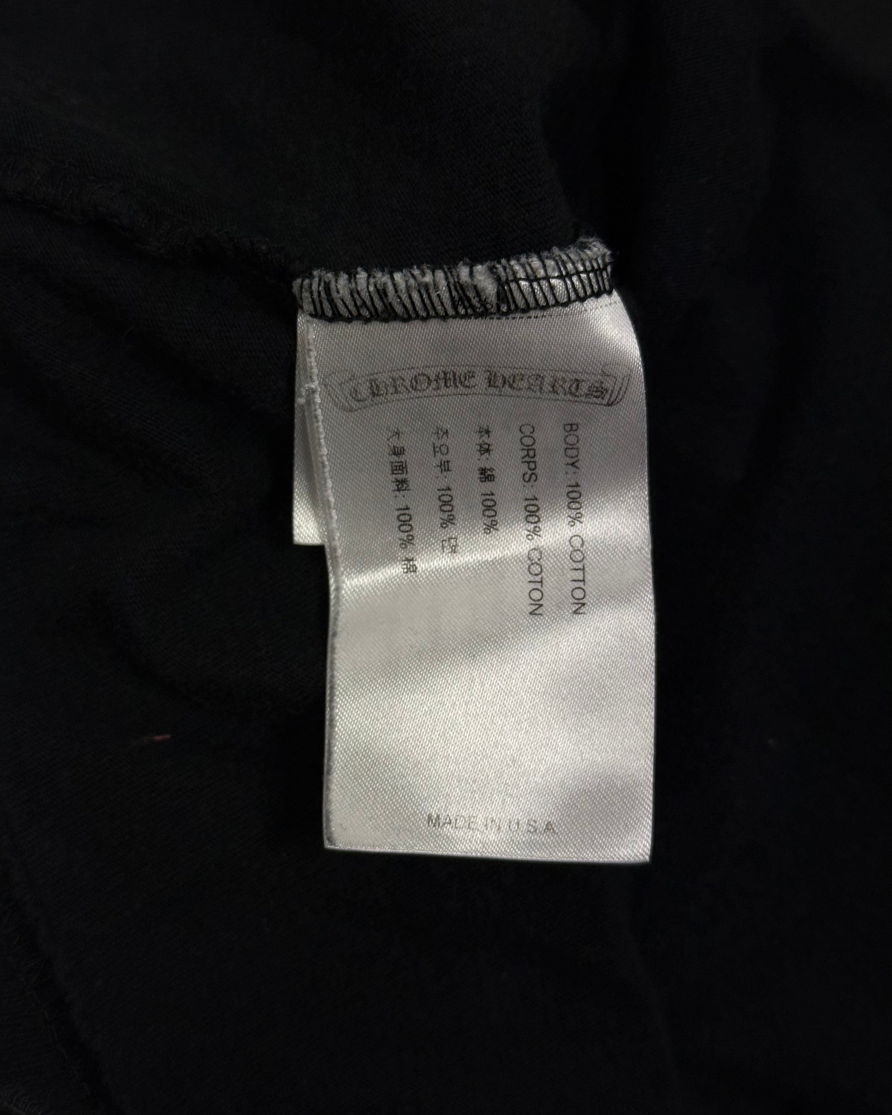 Chrome Hearts Black Multi Colour Horseshoe Logo Tee