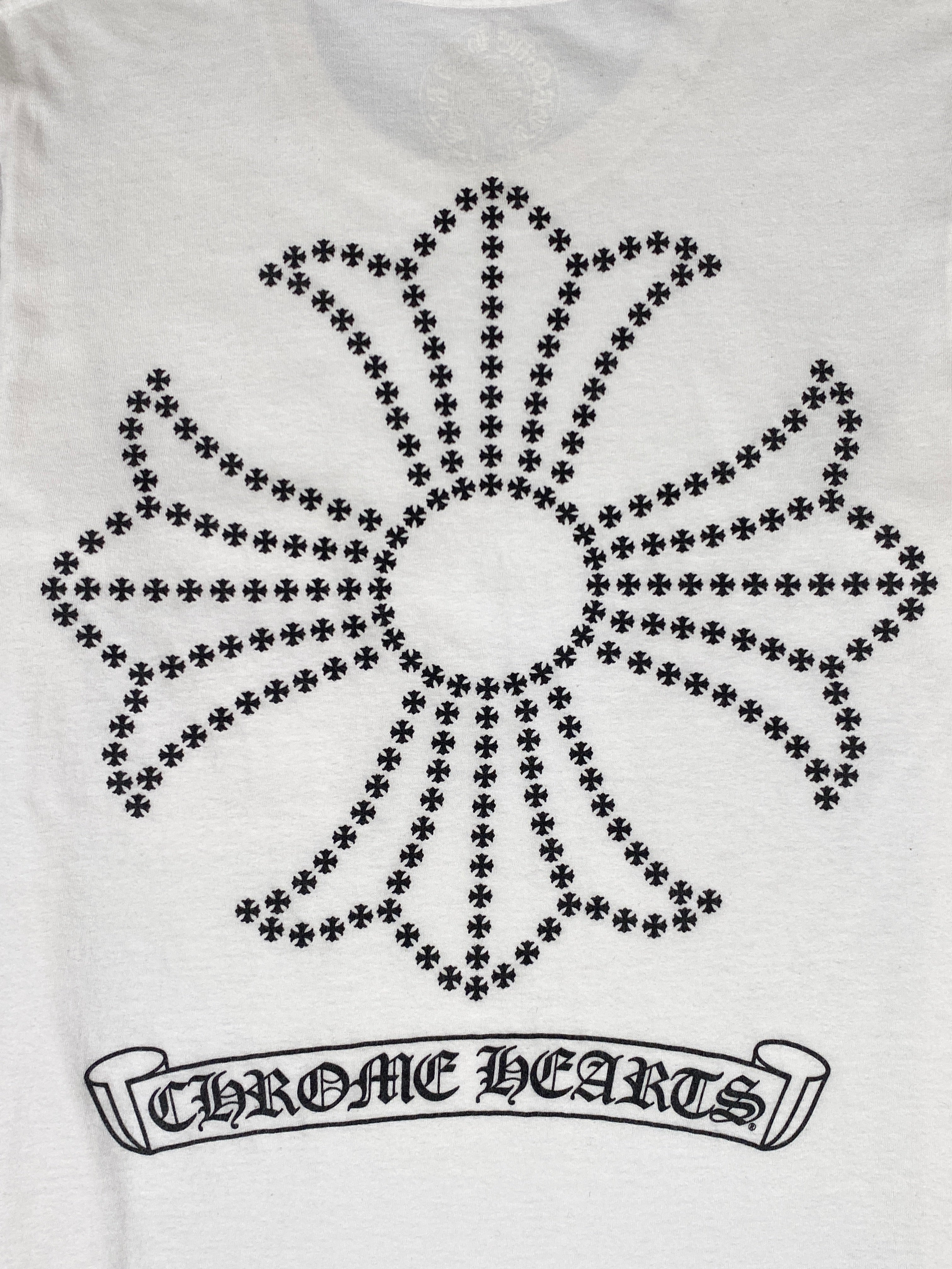 Chrome Hearts White Cross Logo Tee