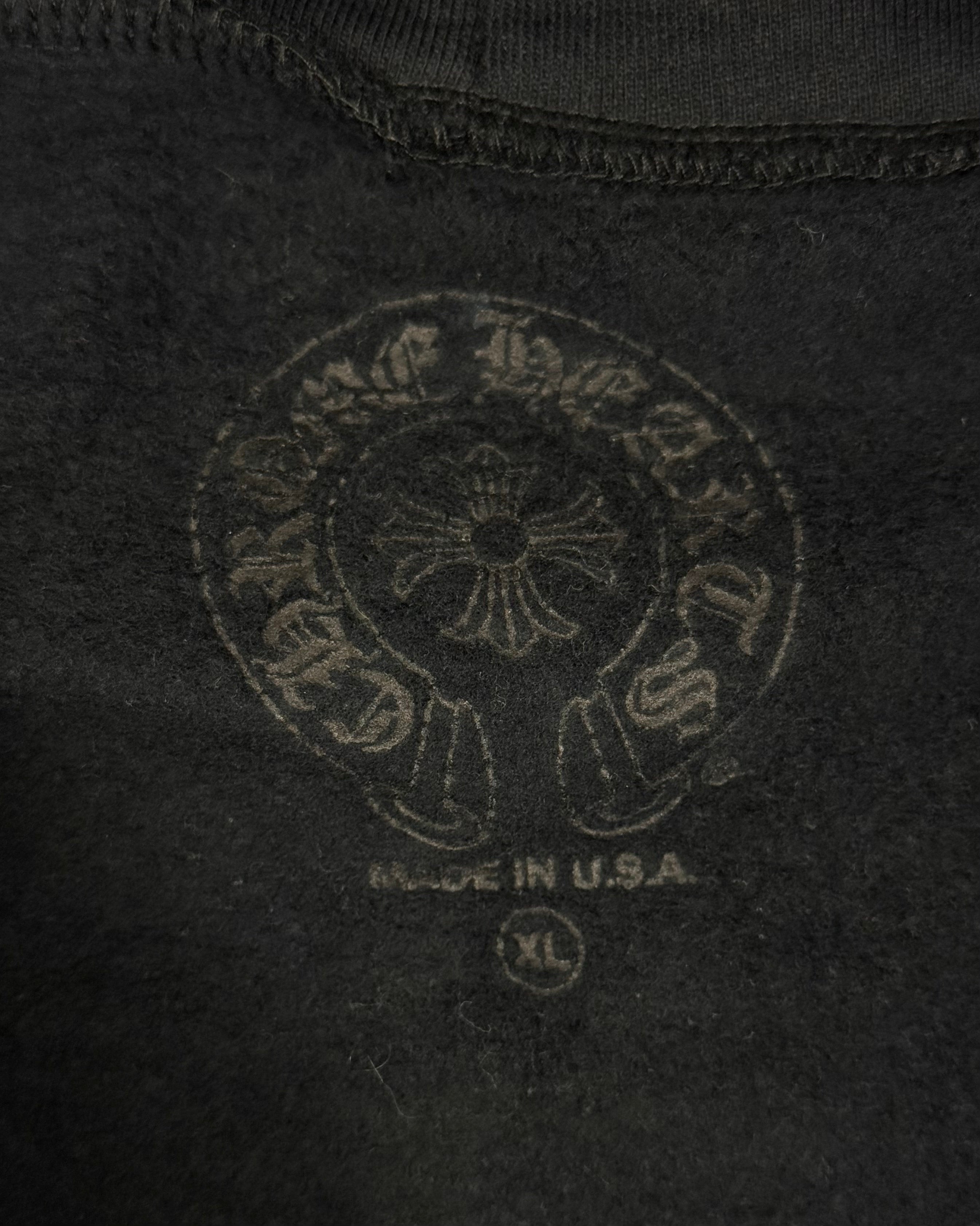 Chrome Hearts Floral Horseshoe Logo Black Pink Zip Up Hoodie
