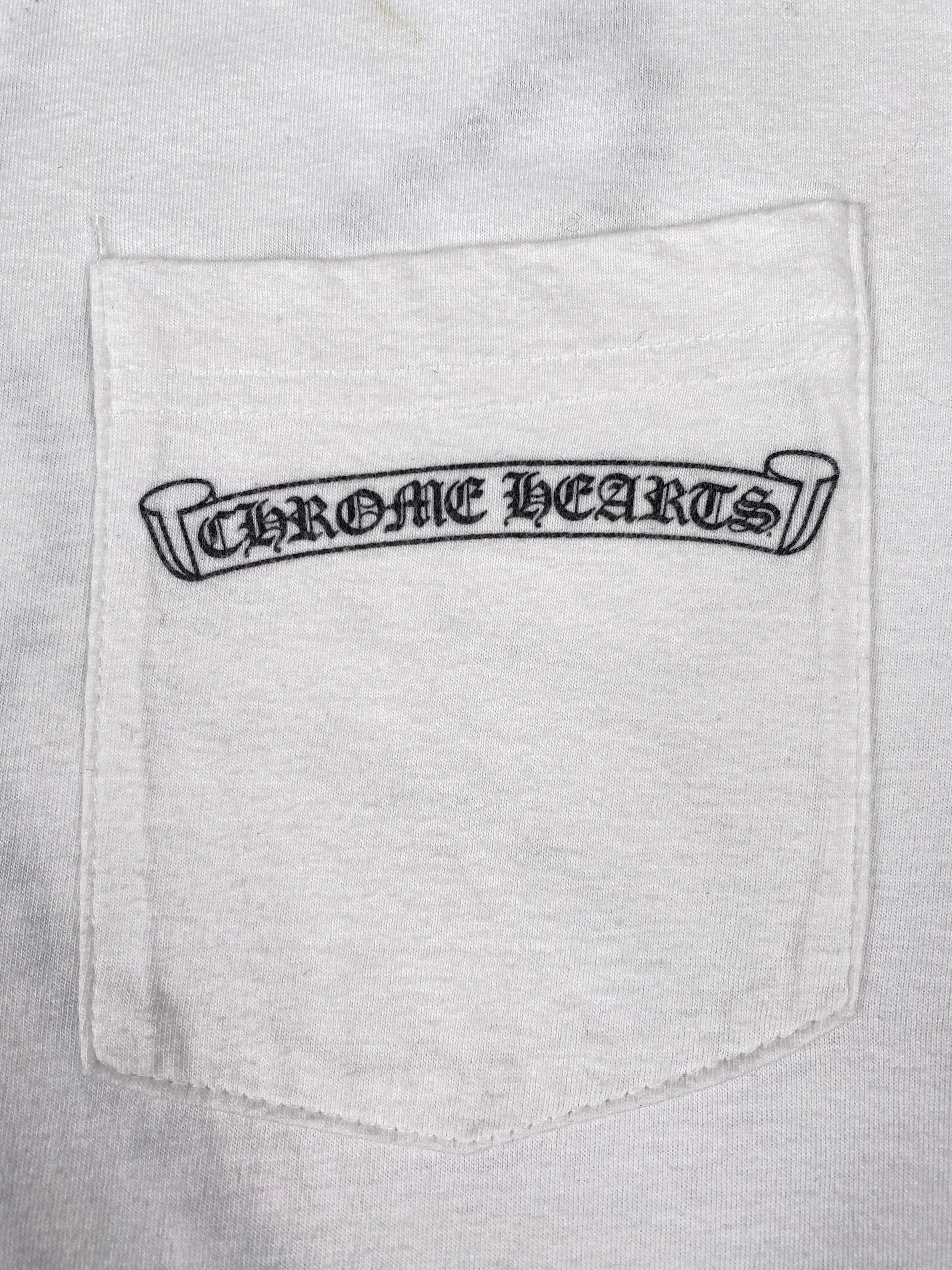 Chrome Hearts White Cross Logo Tee