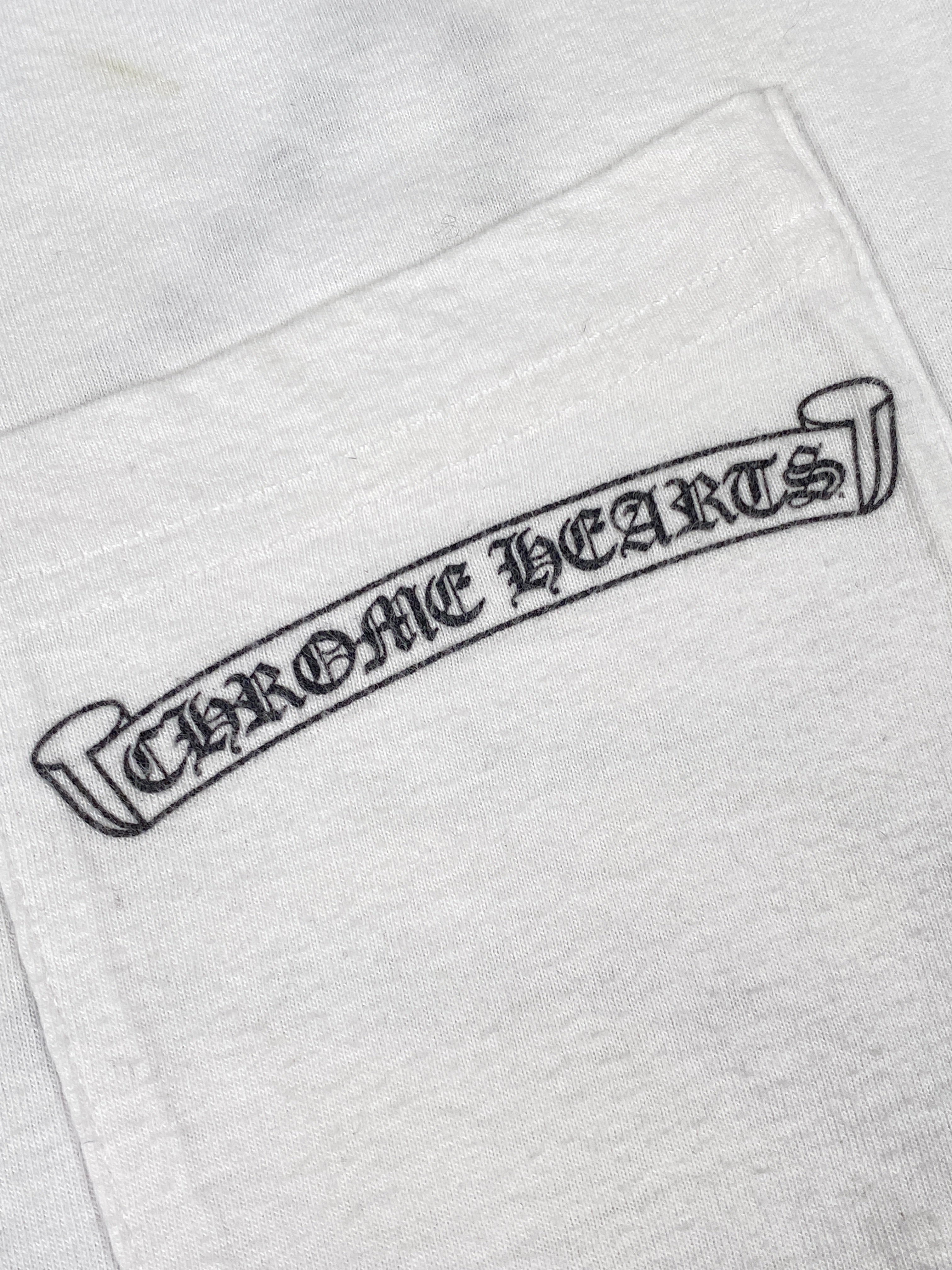 Chrome Hearts White Cross Logo Tee