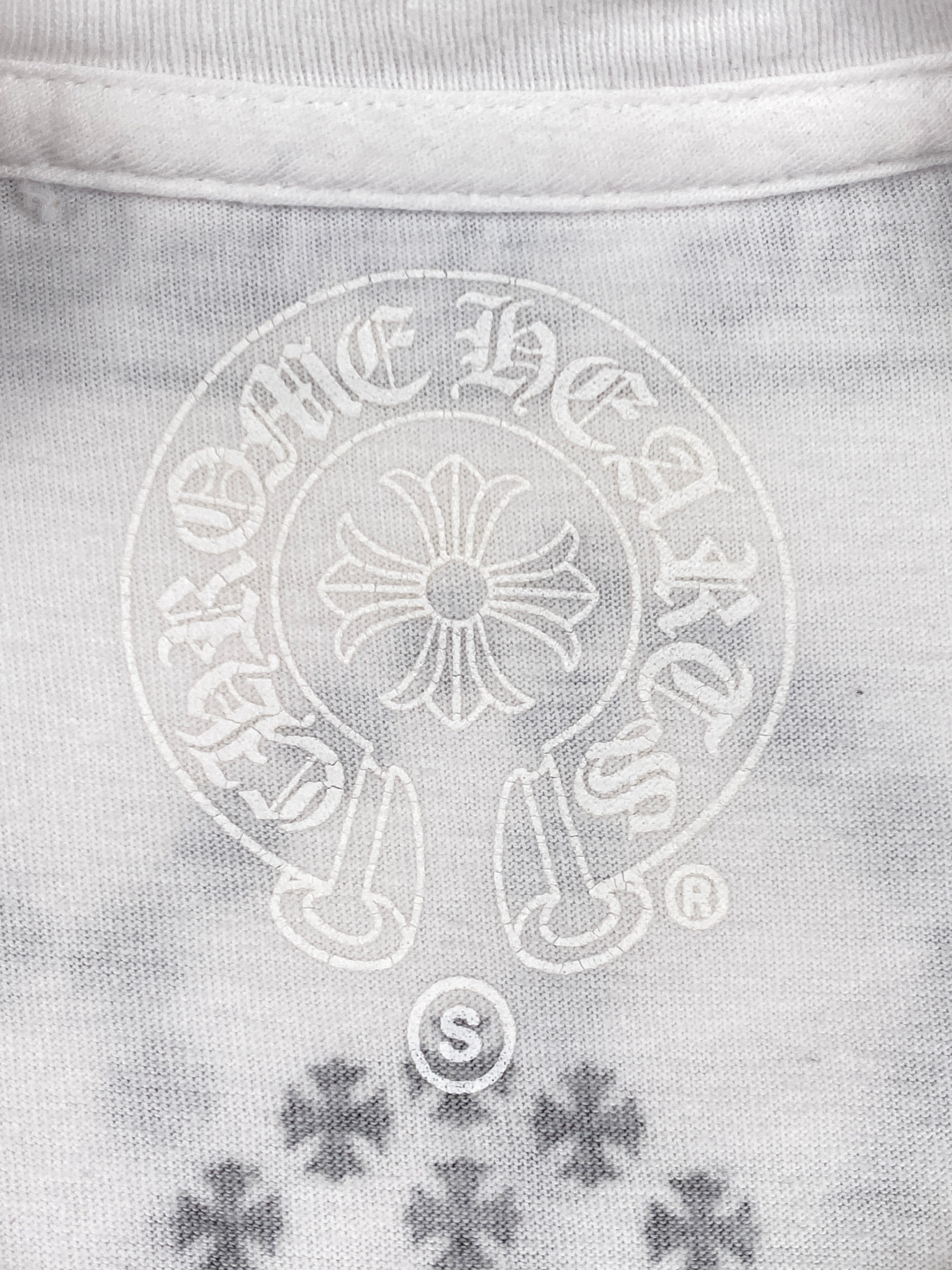 Chrome Hearts White Cross Logo Tee
