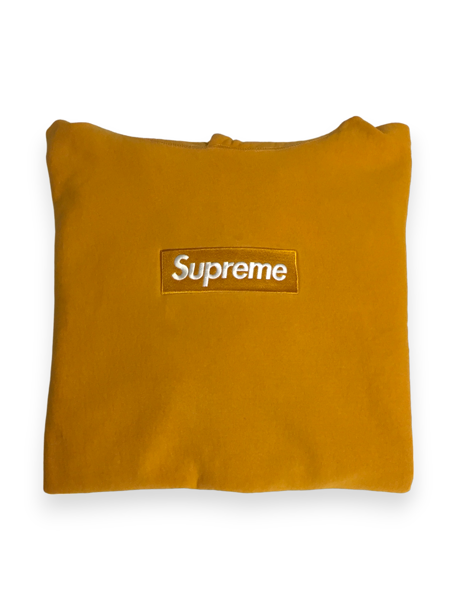 2011 Supreme Mustard Box Logo Hoodie