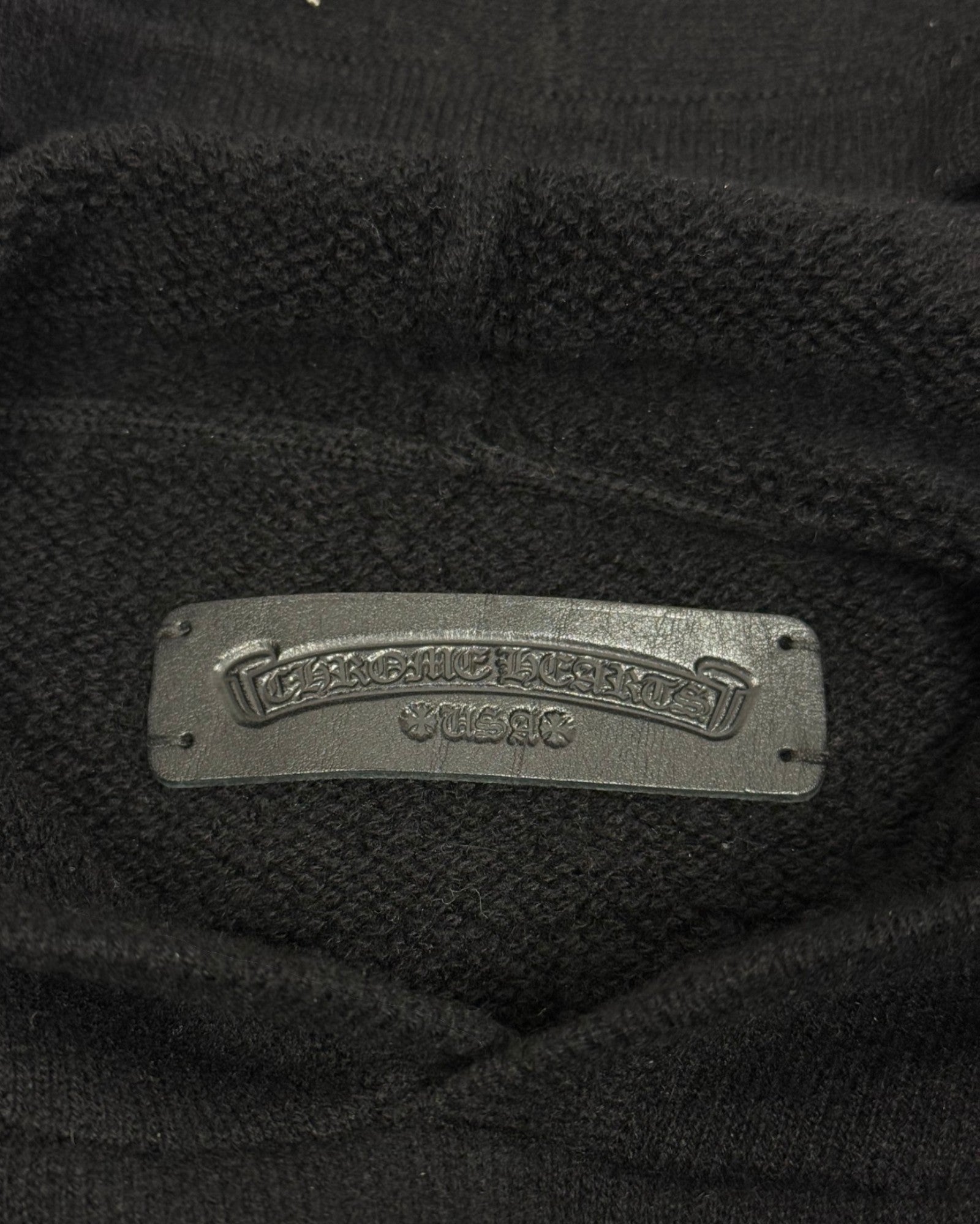 Chrome Hearts Cashmere Embroidered Floral Black Hoodie