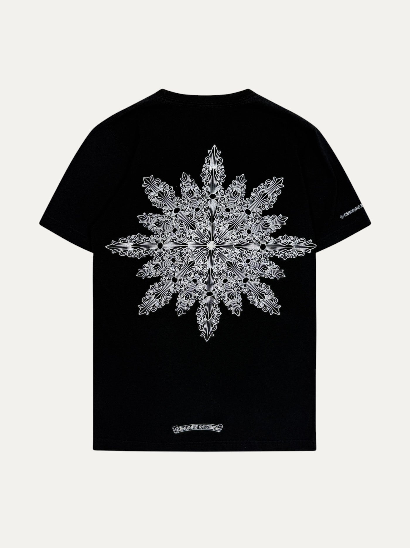 Chrome Hearts Vintage Floral Cross Black Tee
