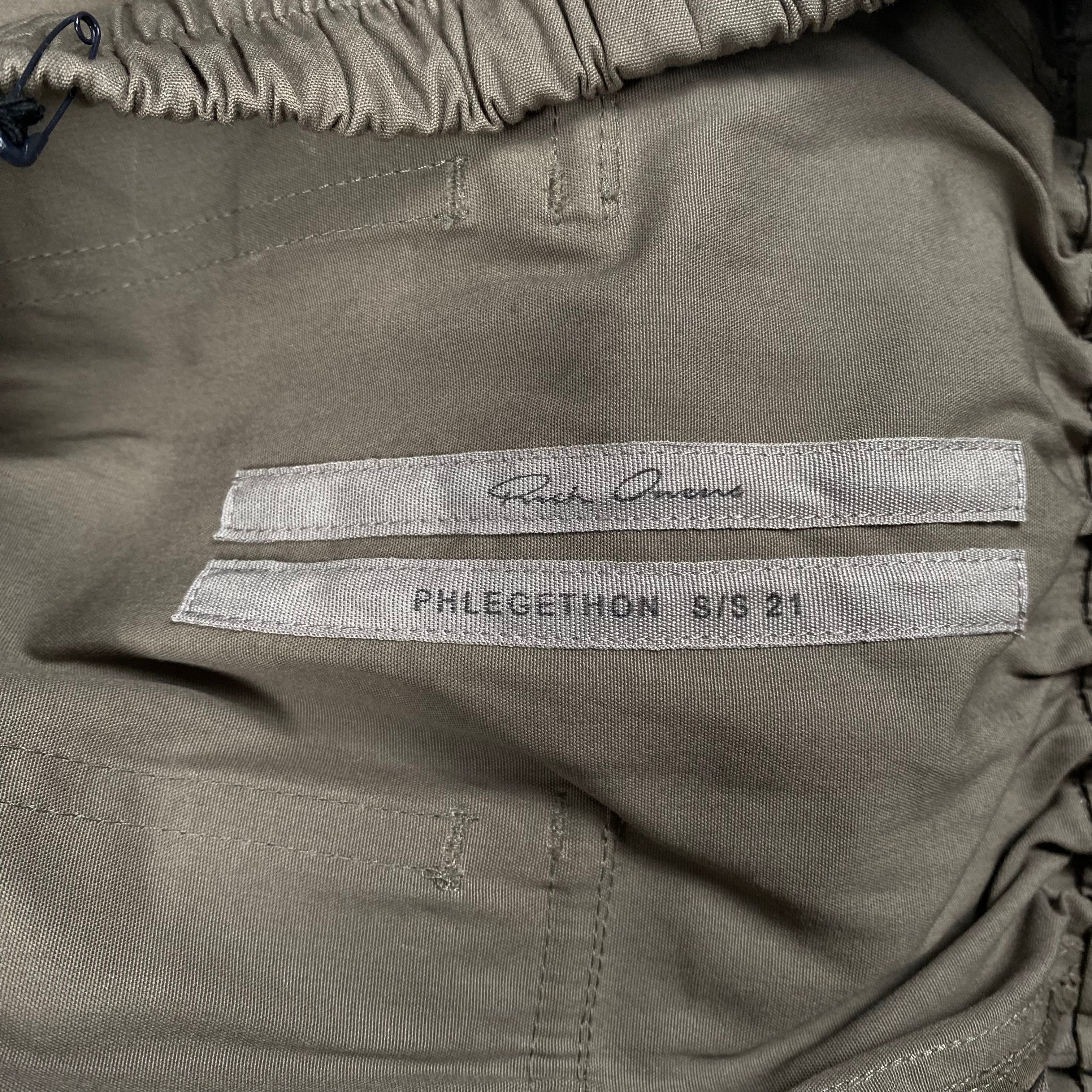 Rick Owens Tan Darkshdw Cargo Pants