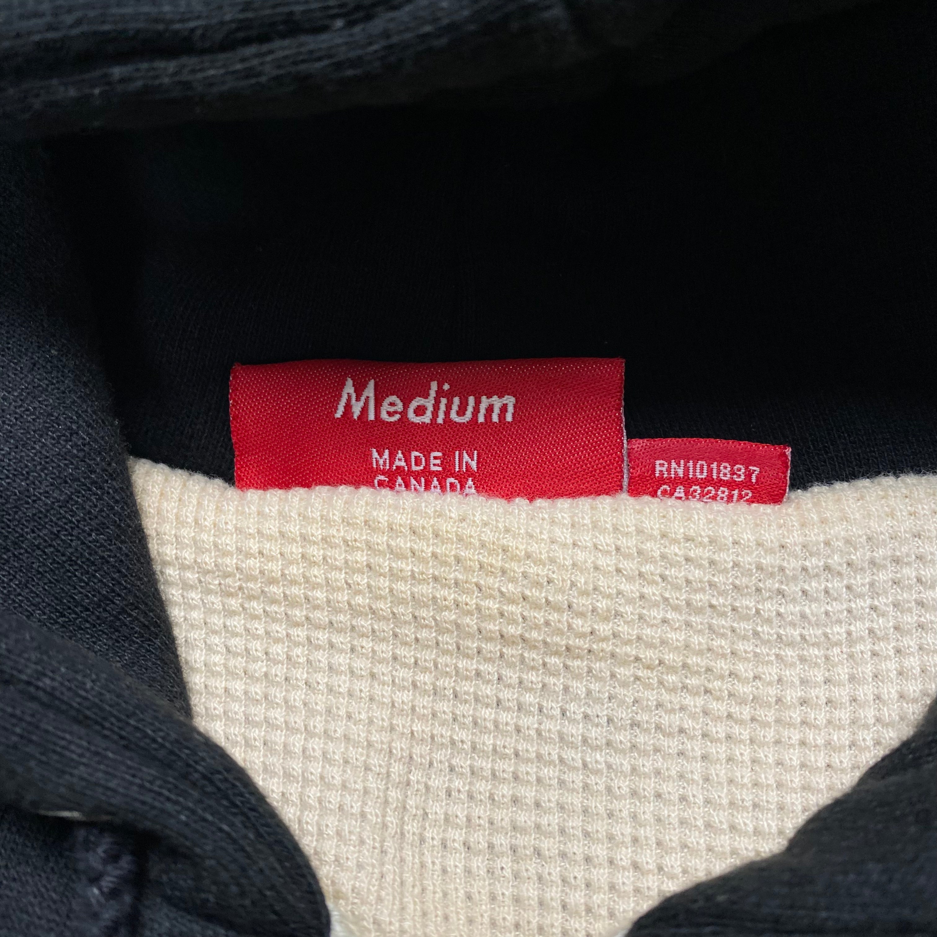 Supreme Black Thermal Hoodie