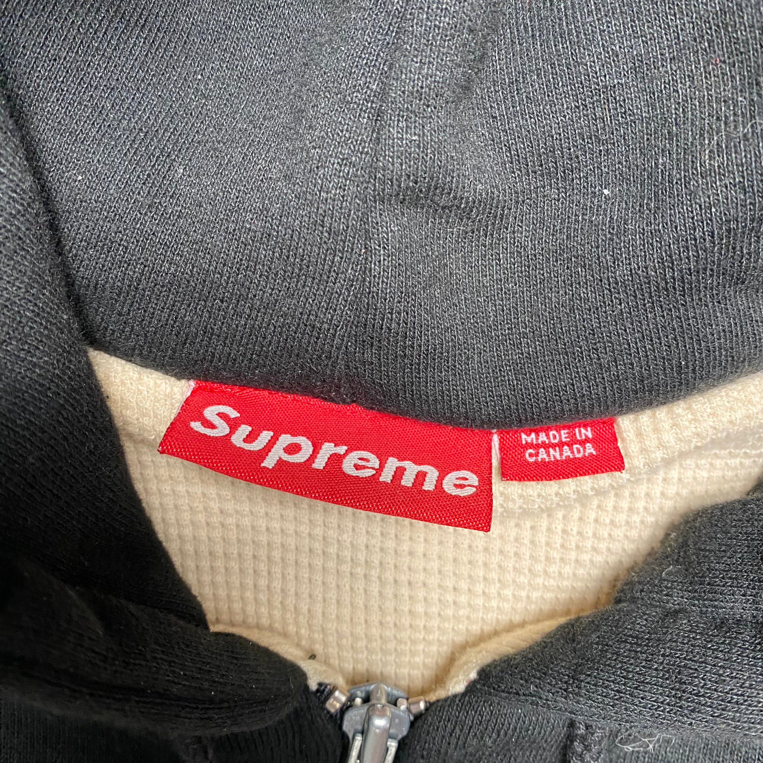 Supreme Black Thermal Hoodie