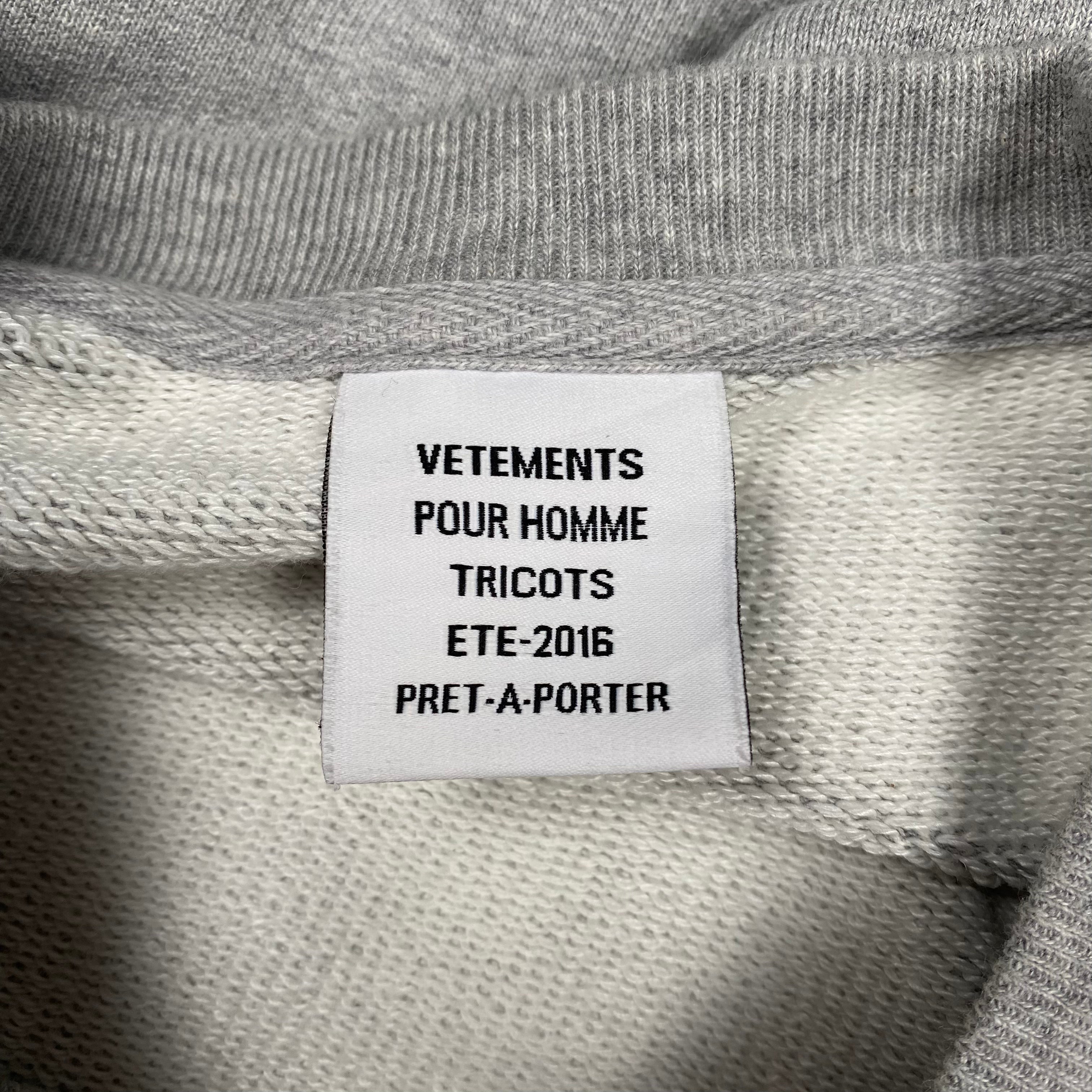 Vetements Grey Champion Crewneck