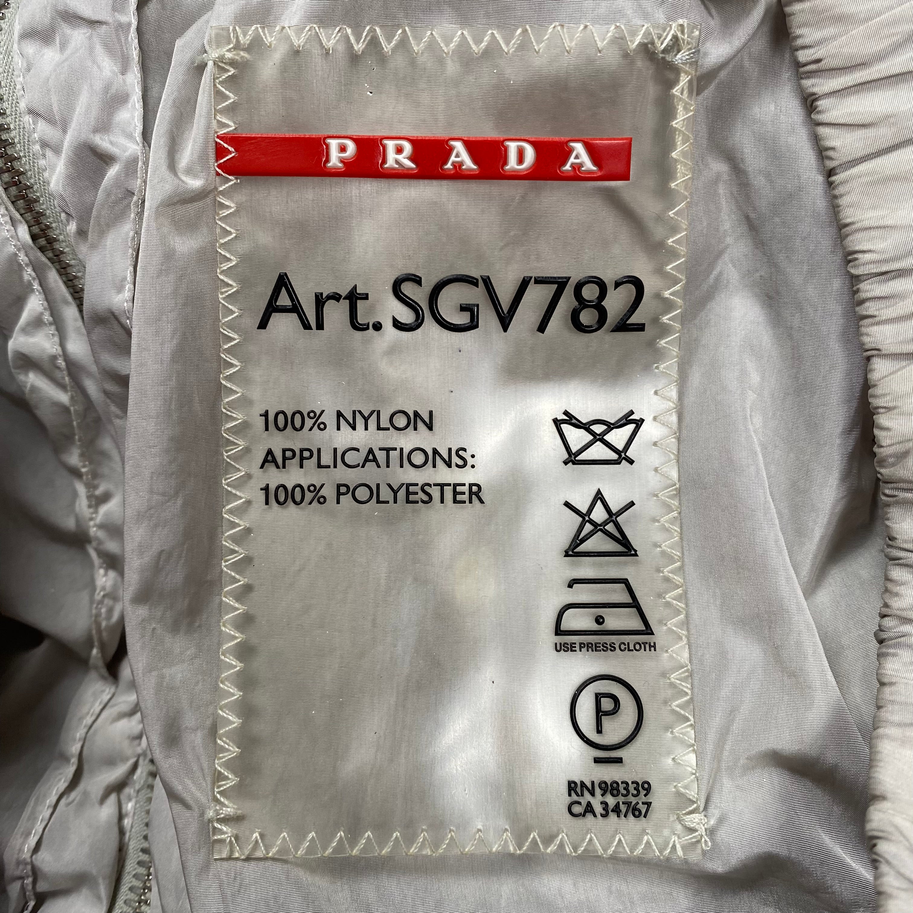 Prada Silver Linea Rossa Jacket