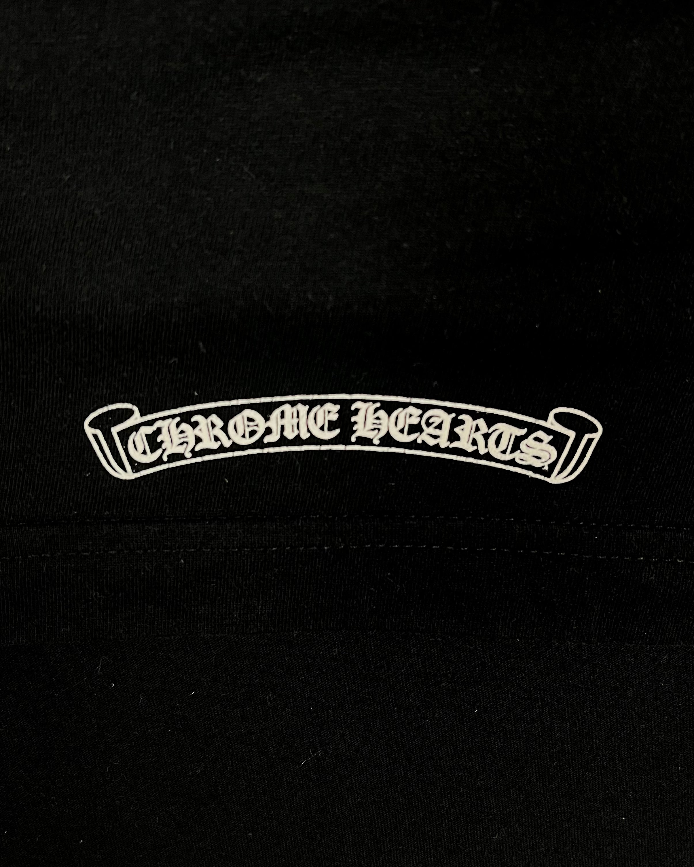 Chrome Hearts Black Horseshoe Logo Longsleeve