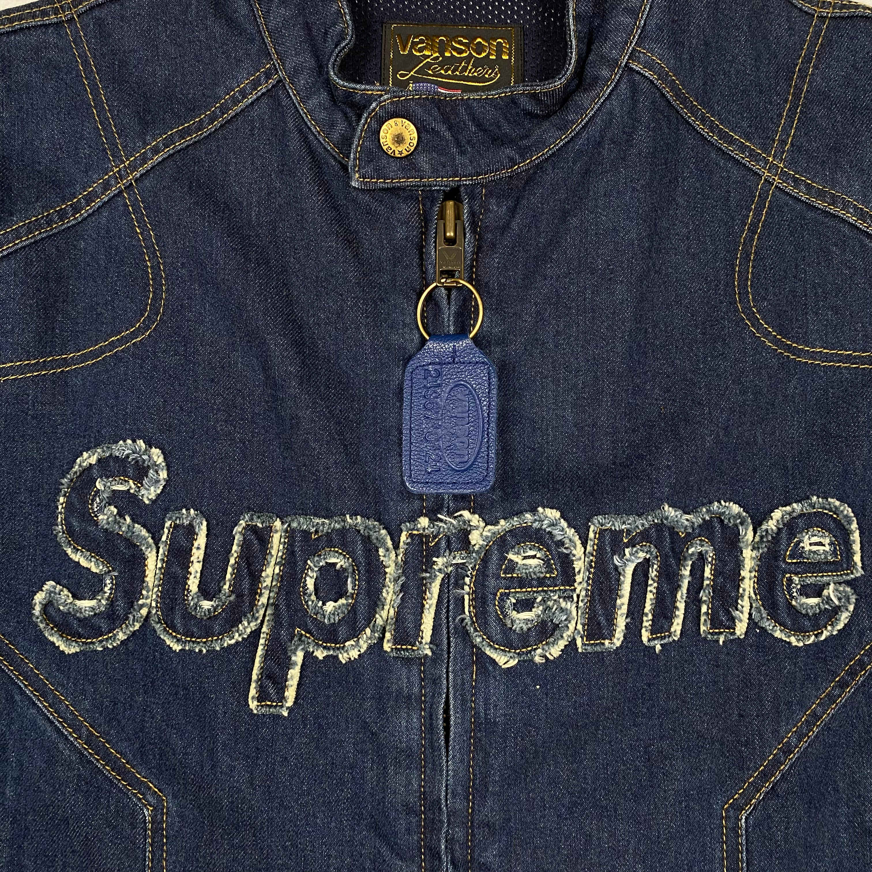 2022 Supreme x Vanson Cordura Denim Jacket