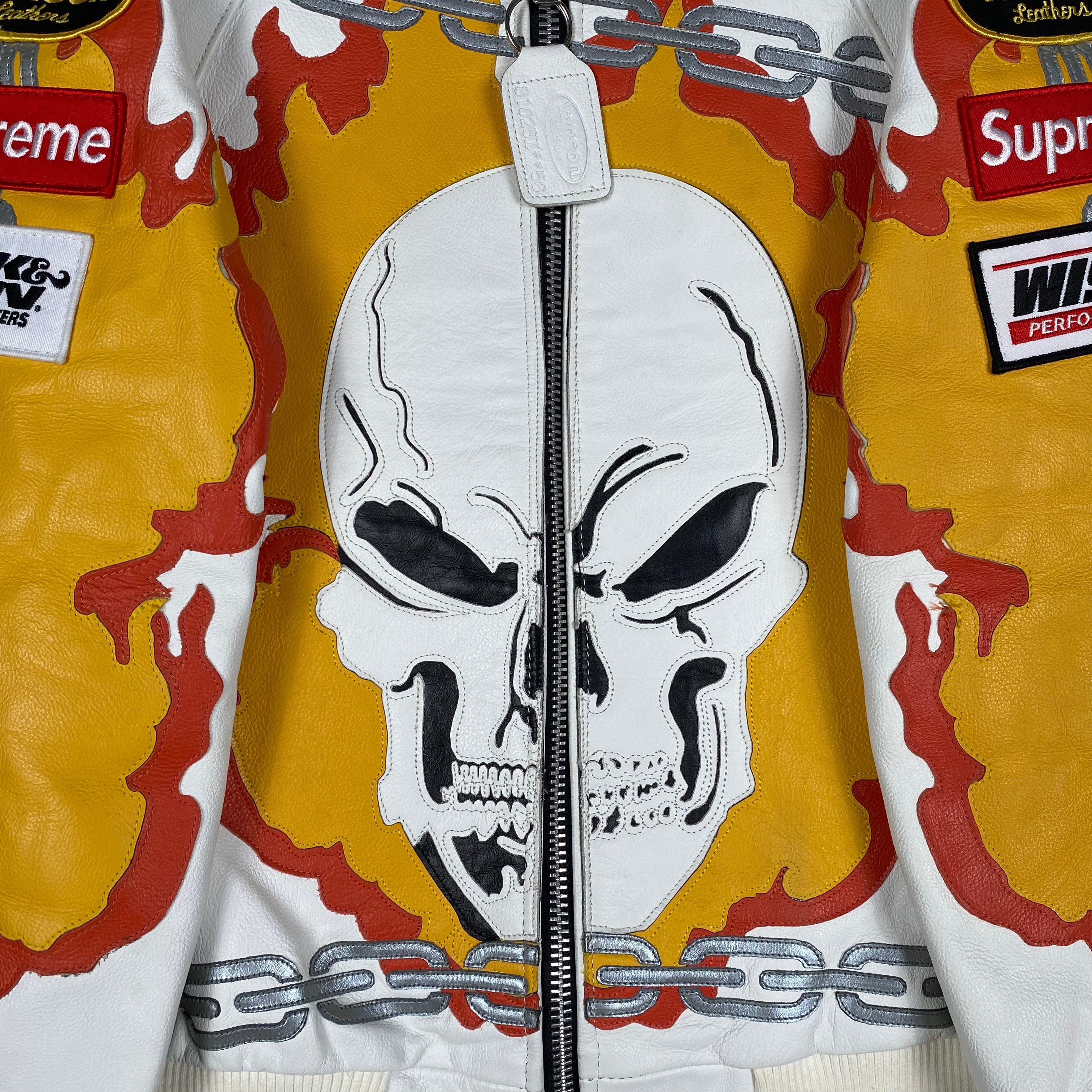 2019 Supreme Vanson Leather Ghost Rider Jacket