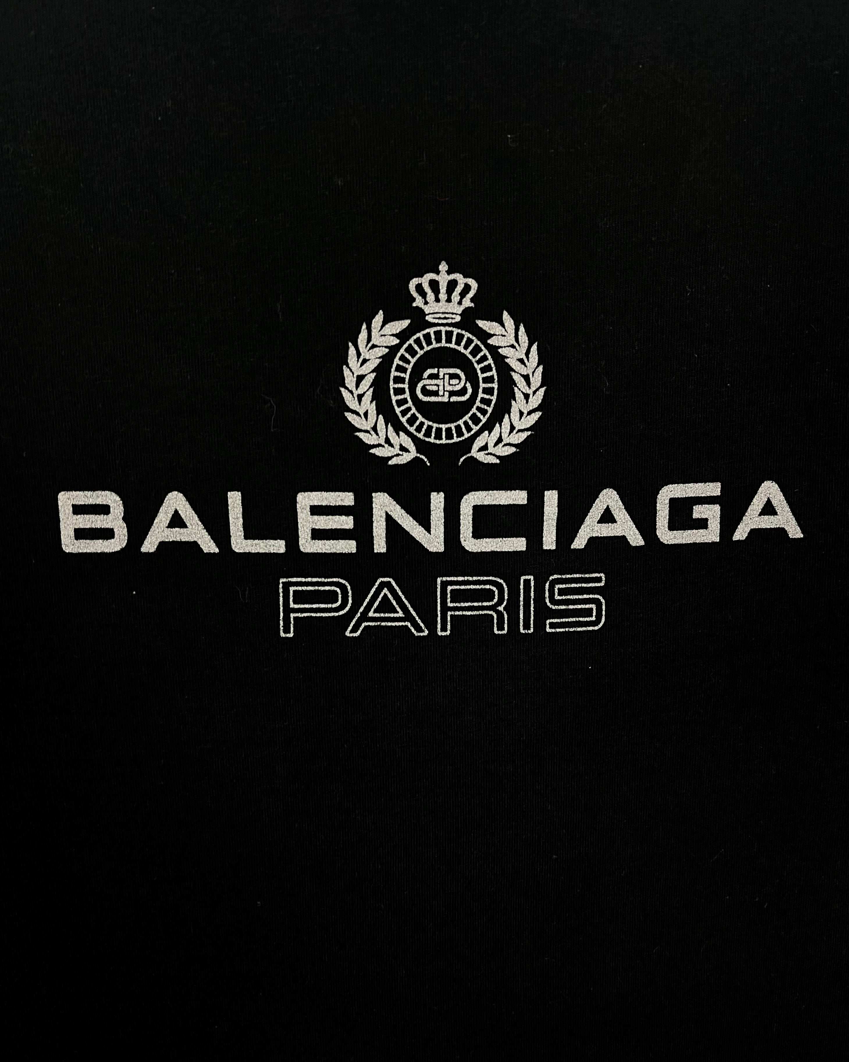 Balenciaga Black Paris Logo Tee