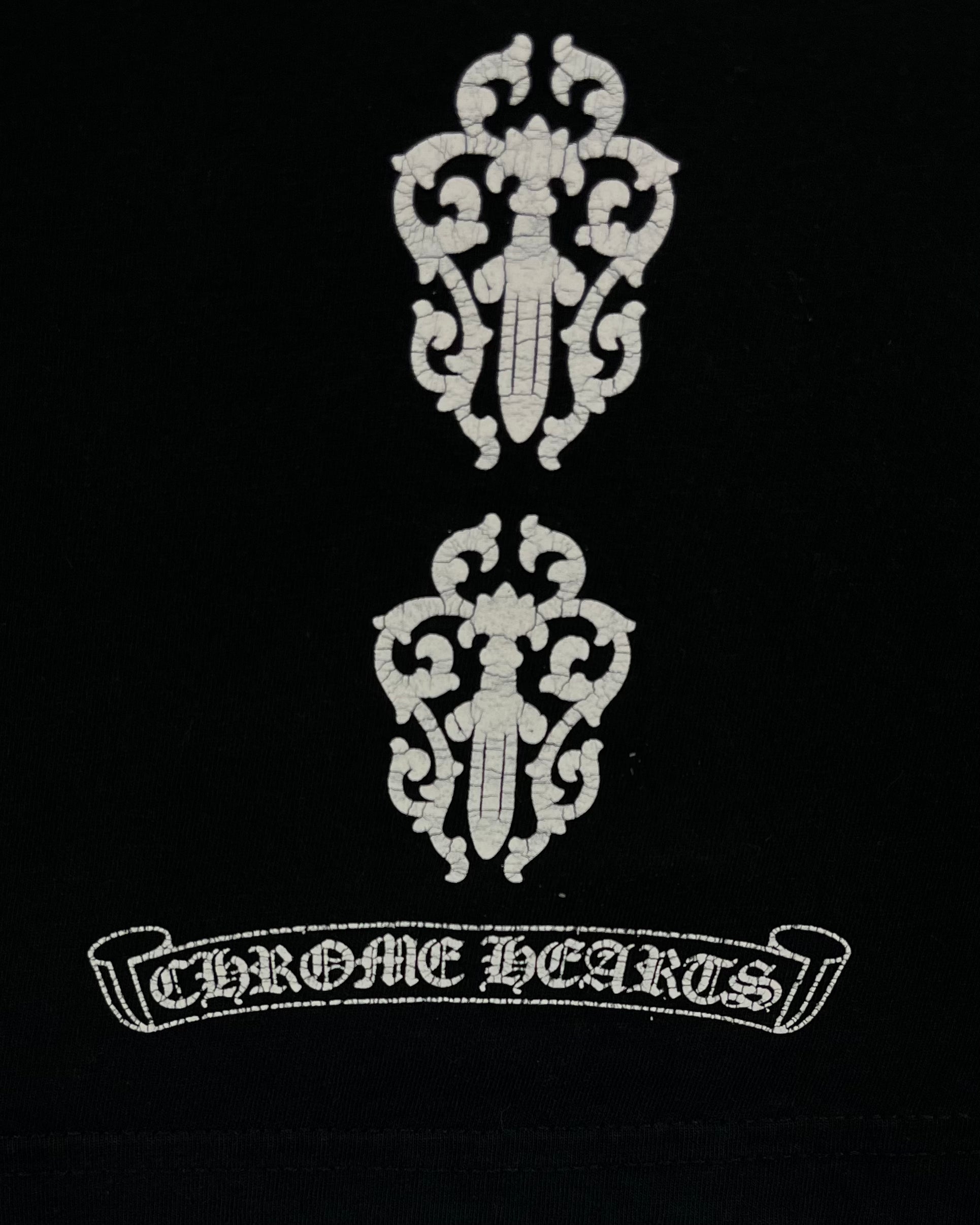 Chrome Hearts Black Dagger Logo Tee