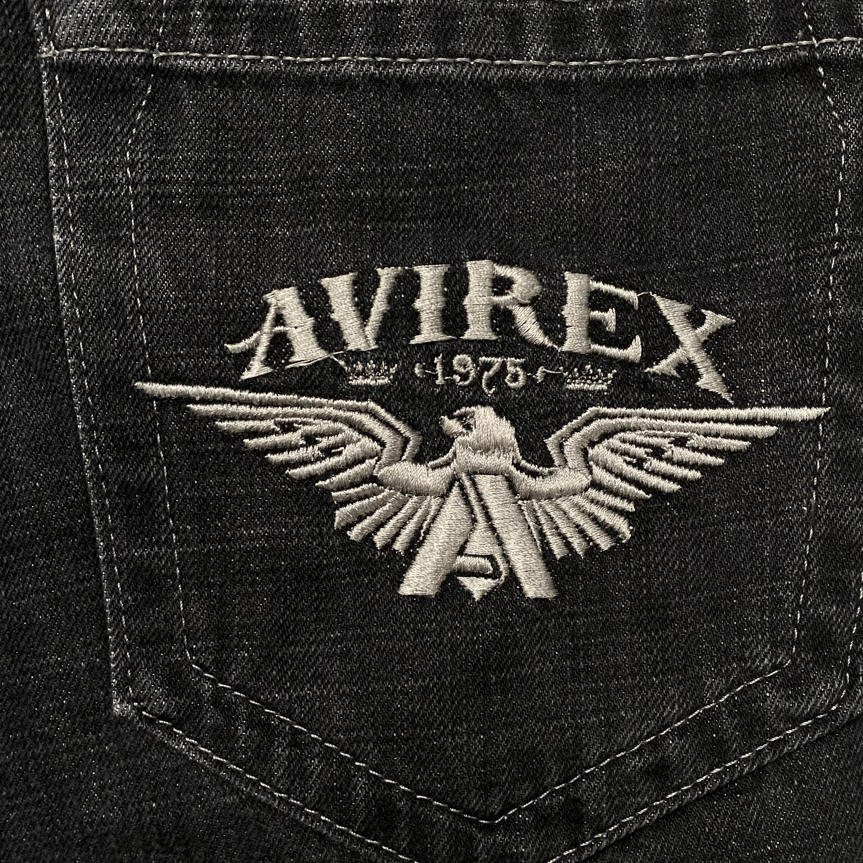 Avirex Black Jeans Jorts