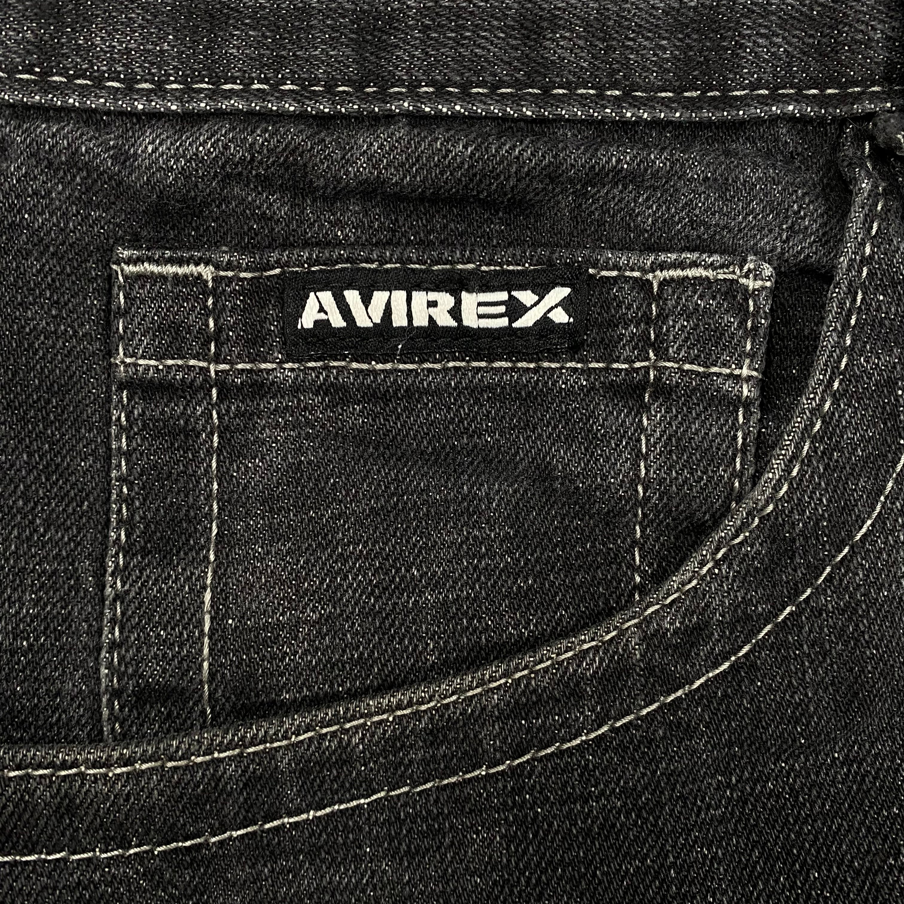 Avirex Black Jeans Jorts