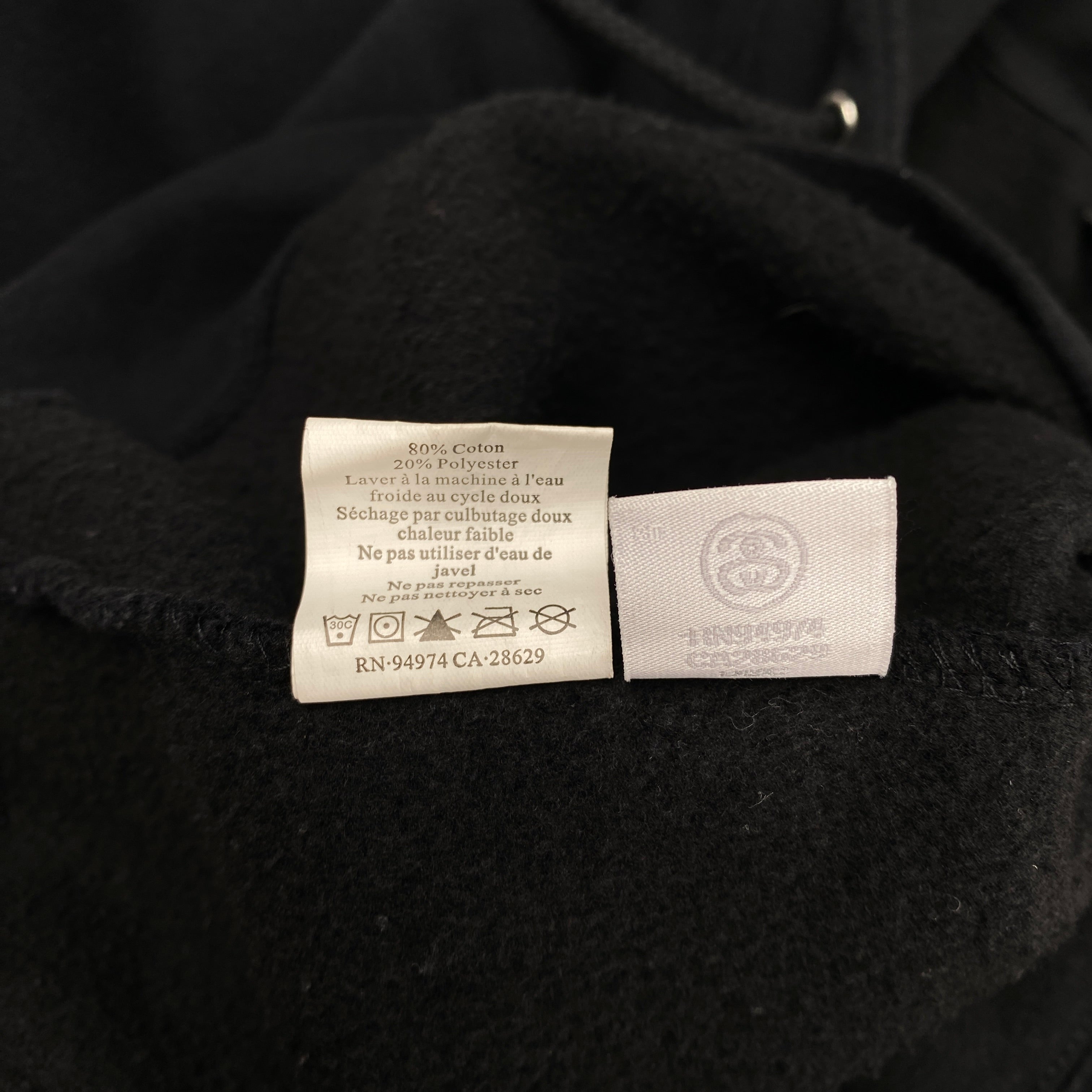 Stussy Black International Logo Hoodie