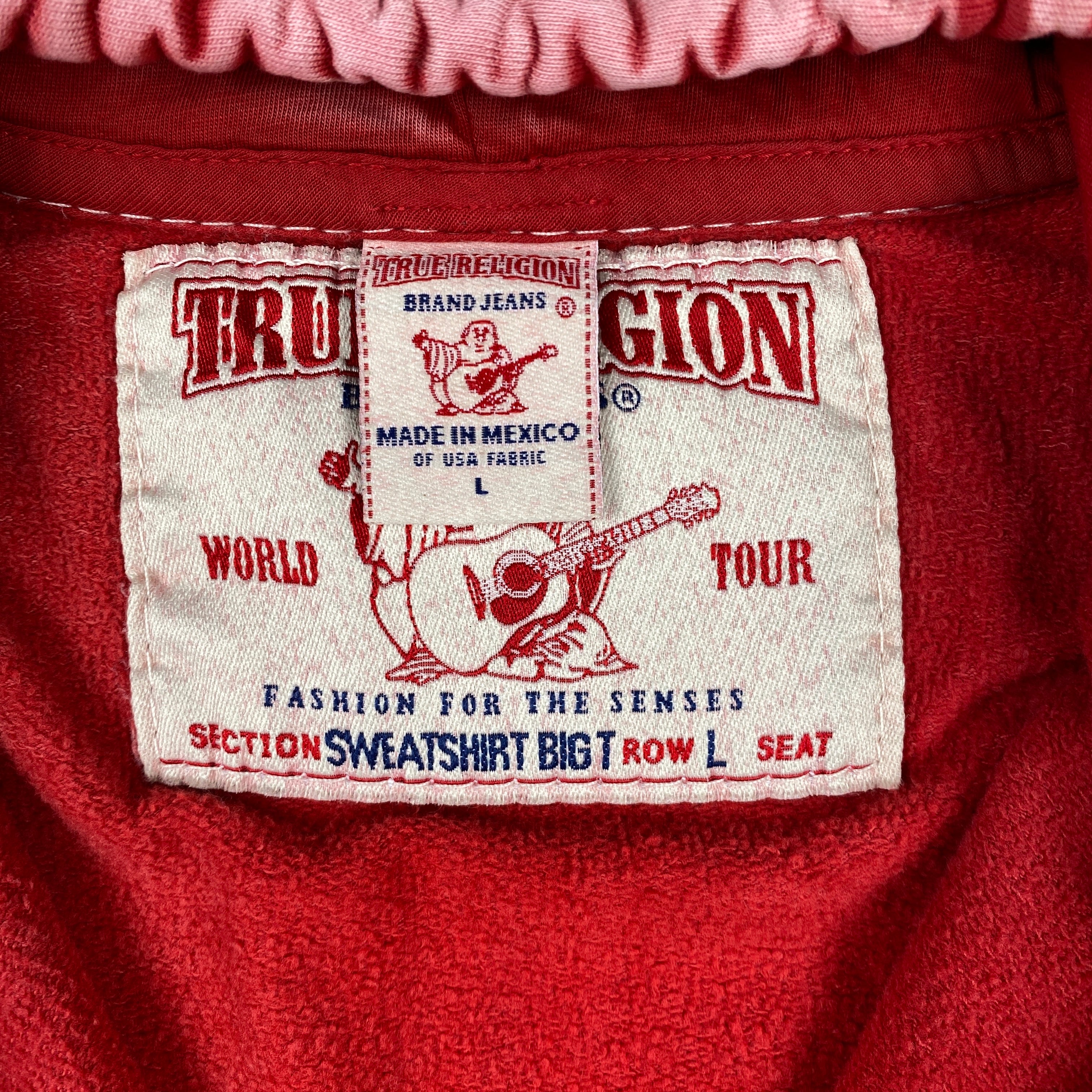 True Religion Red Tie Dye Hoodie