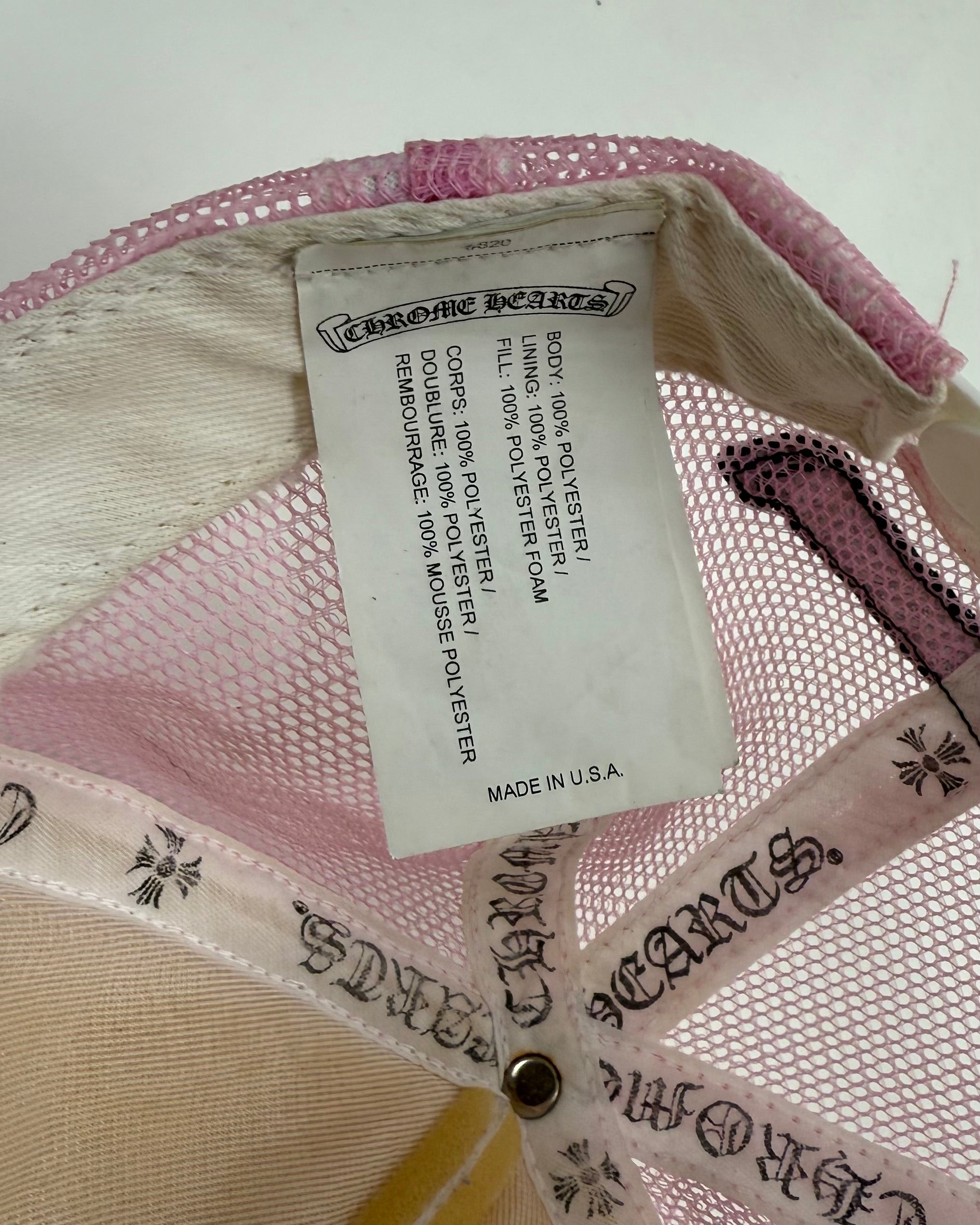 Chrome Hearts Pink Matty Boy Sex Records Horseshoe Cap