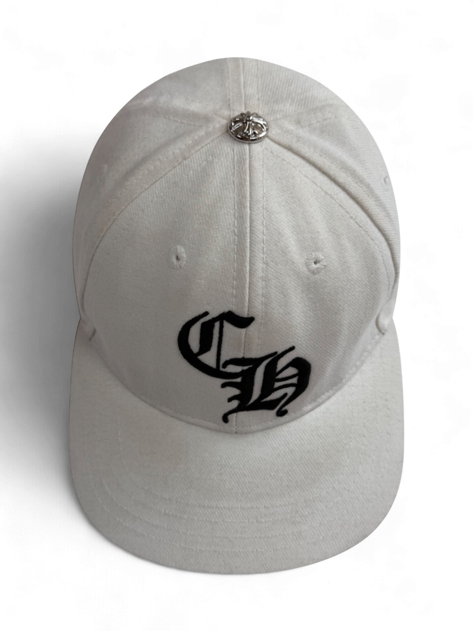 Chrome Hearts White CH Logo Cap