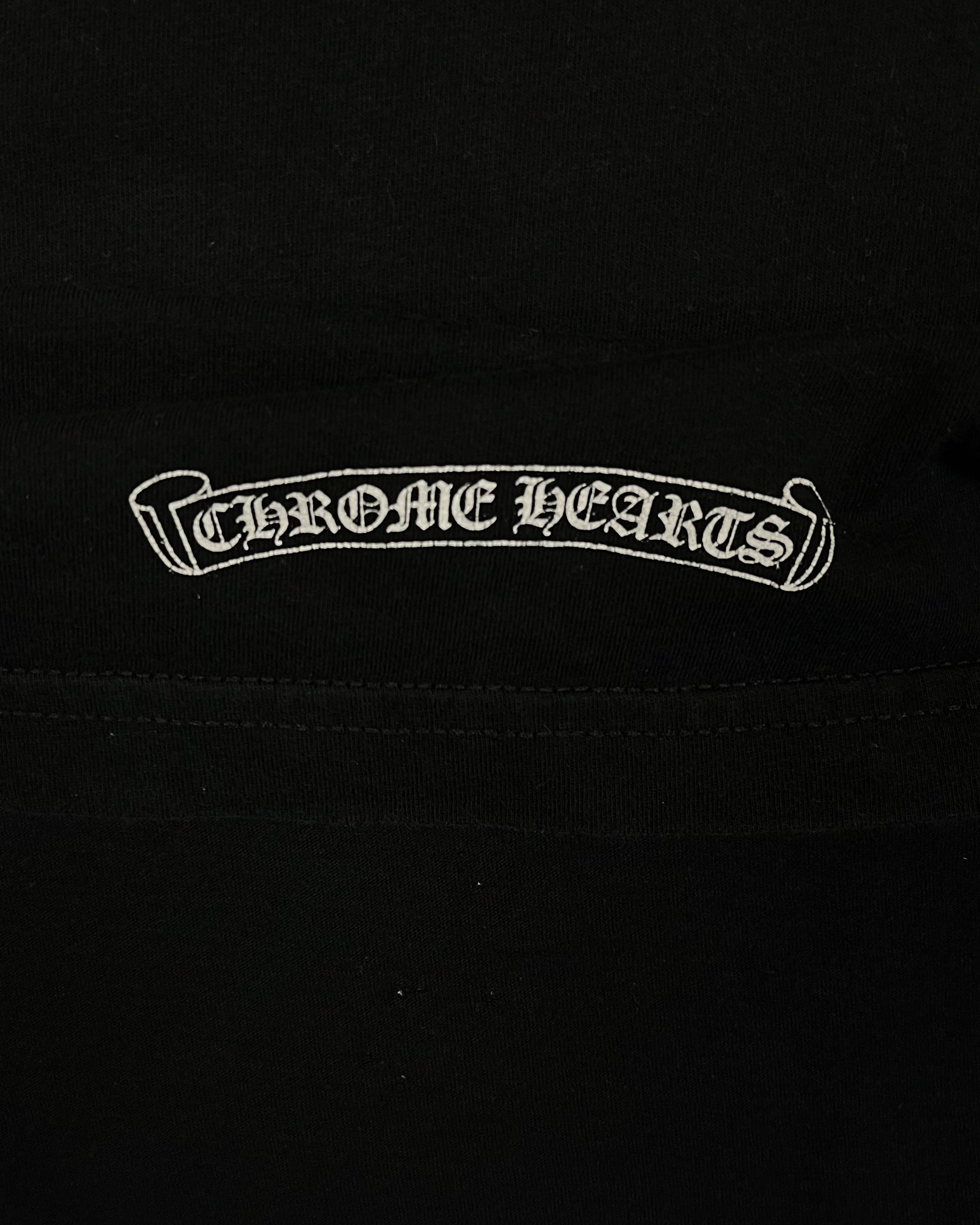 Chrome Hearts Black Vertical Logo Tee