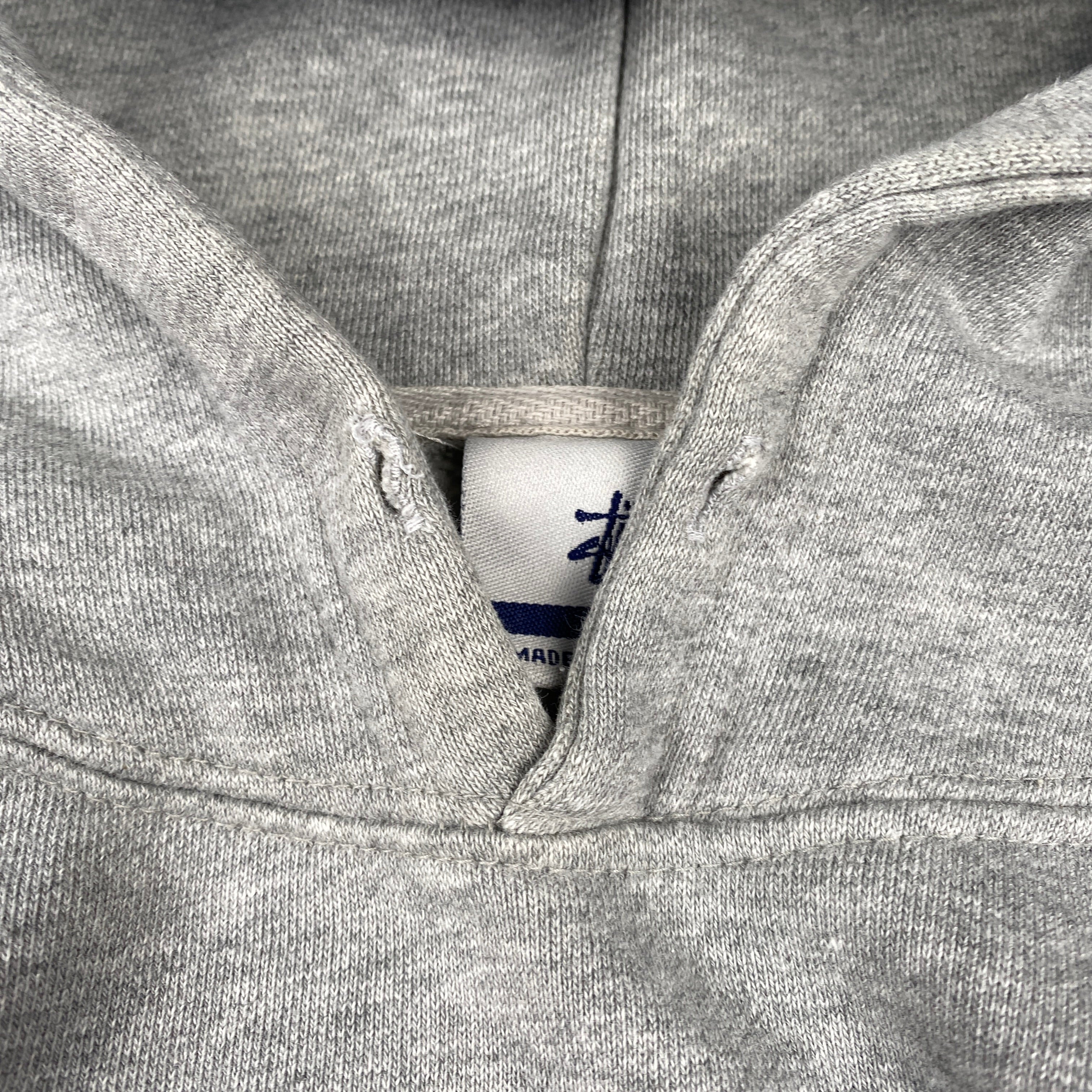 Stussy Grey X Logo Hoodie