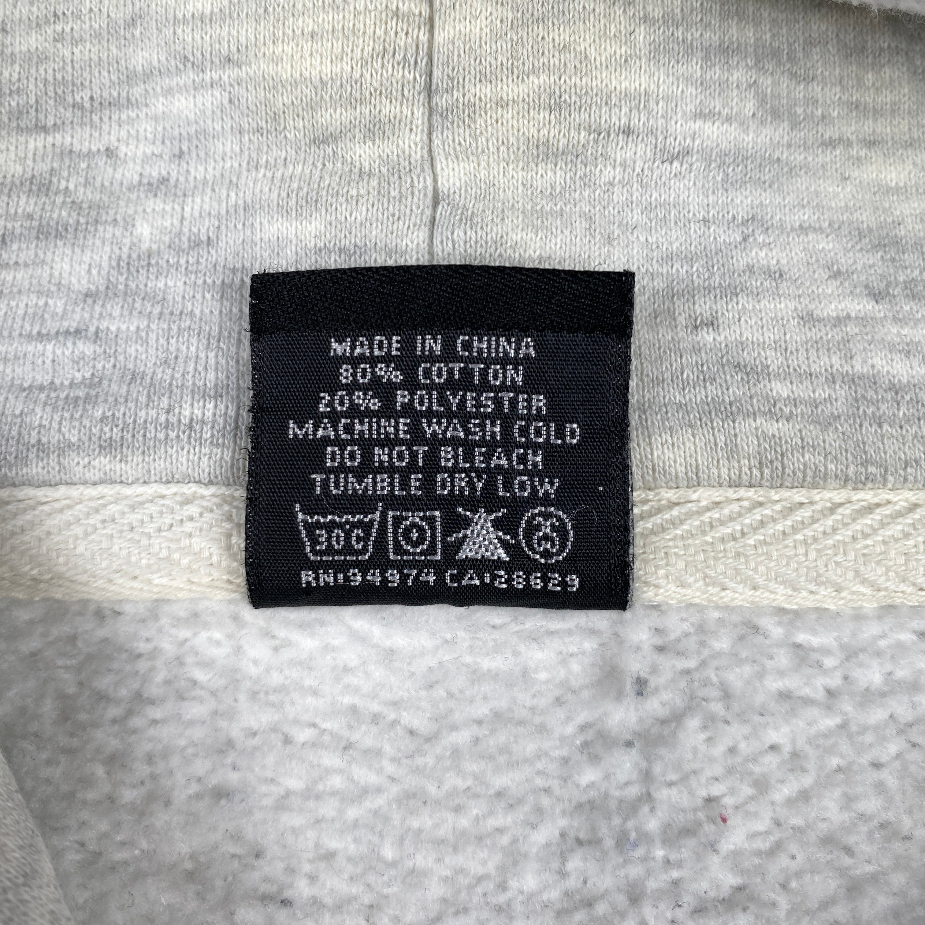 Stussy Grey Worldwide Logo Hoodie