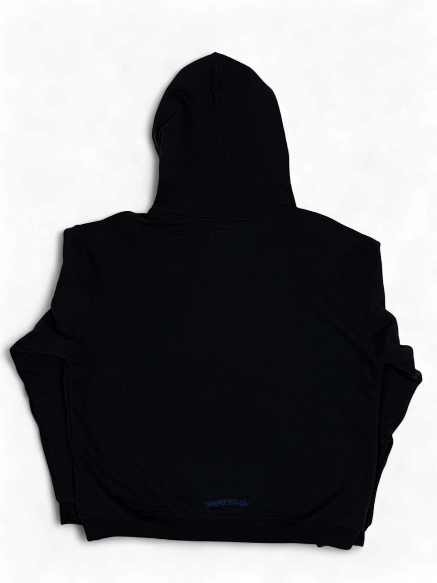 Chrome Hearts Black Blue Thermal Zip Up Hoodie