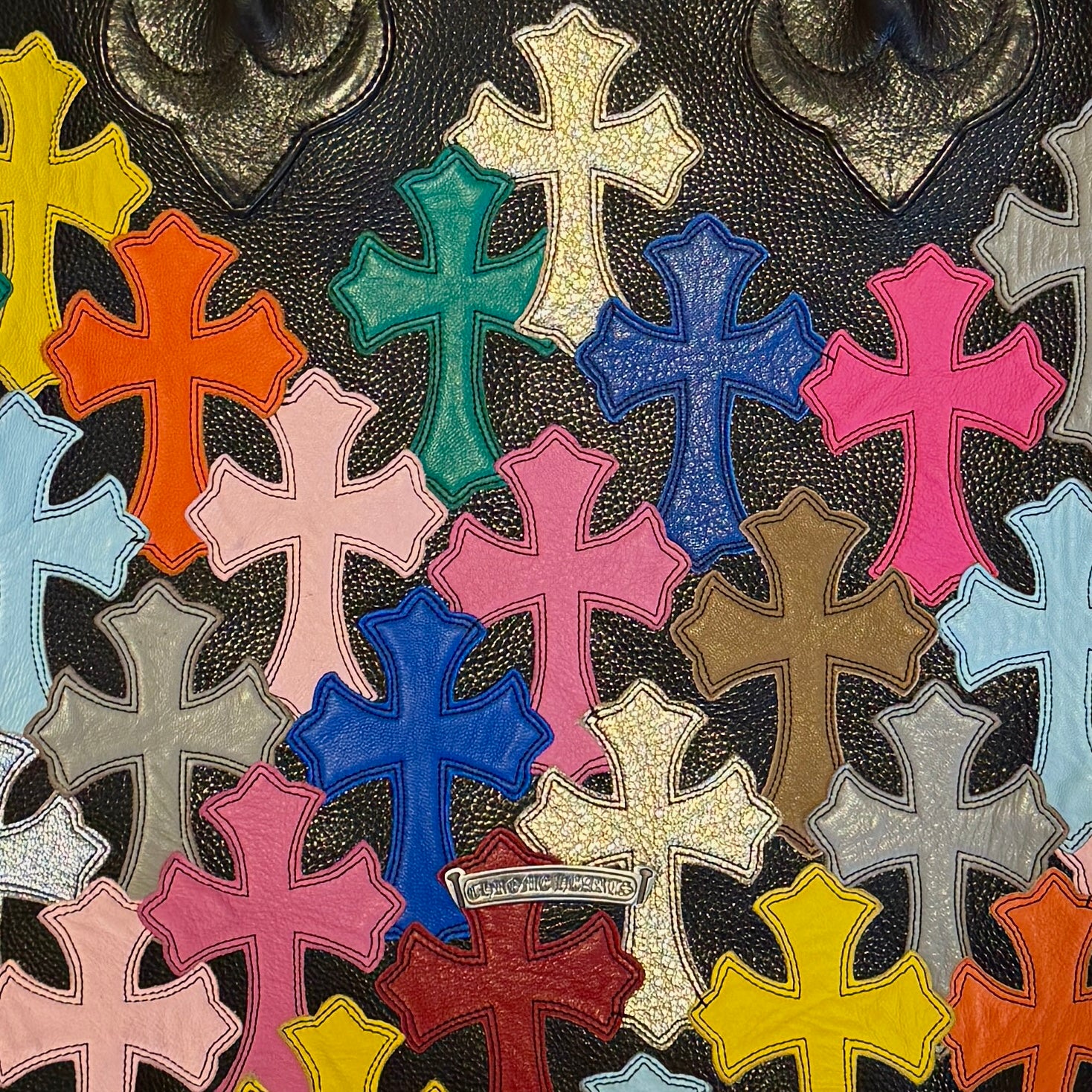 Chrome Hearts Multi Colour Cemetery Cross Handbag