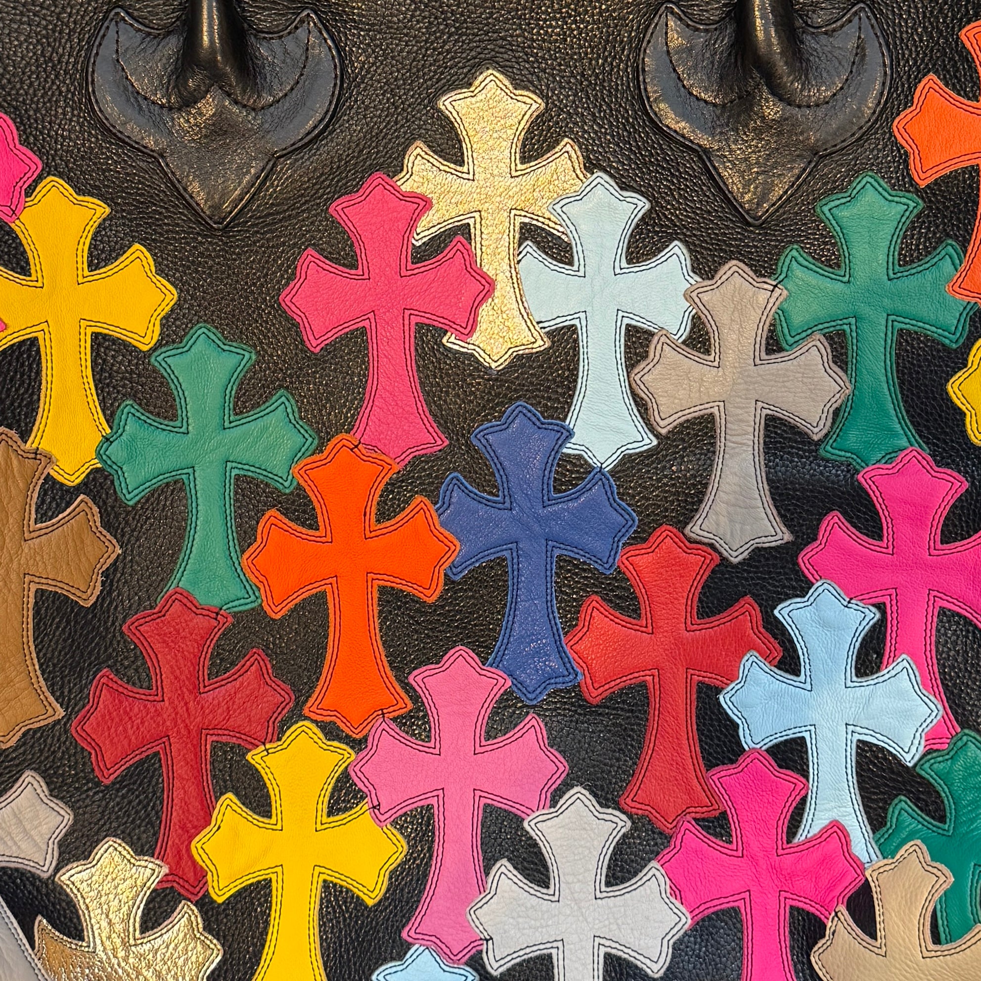Chrome Hearts Multi Colour Cemetery Cross Handbag